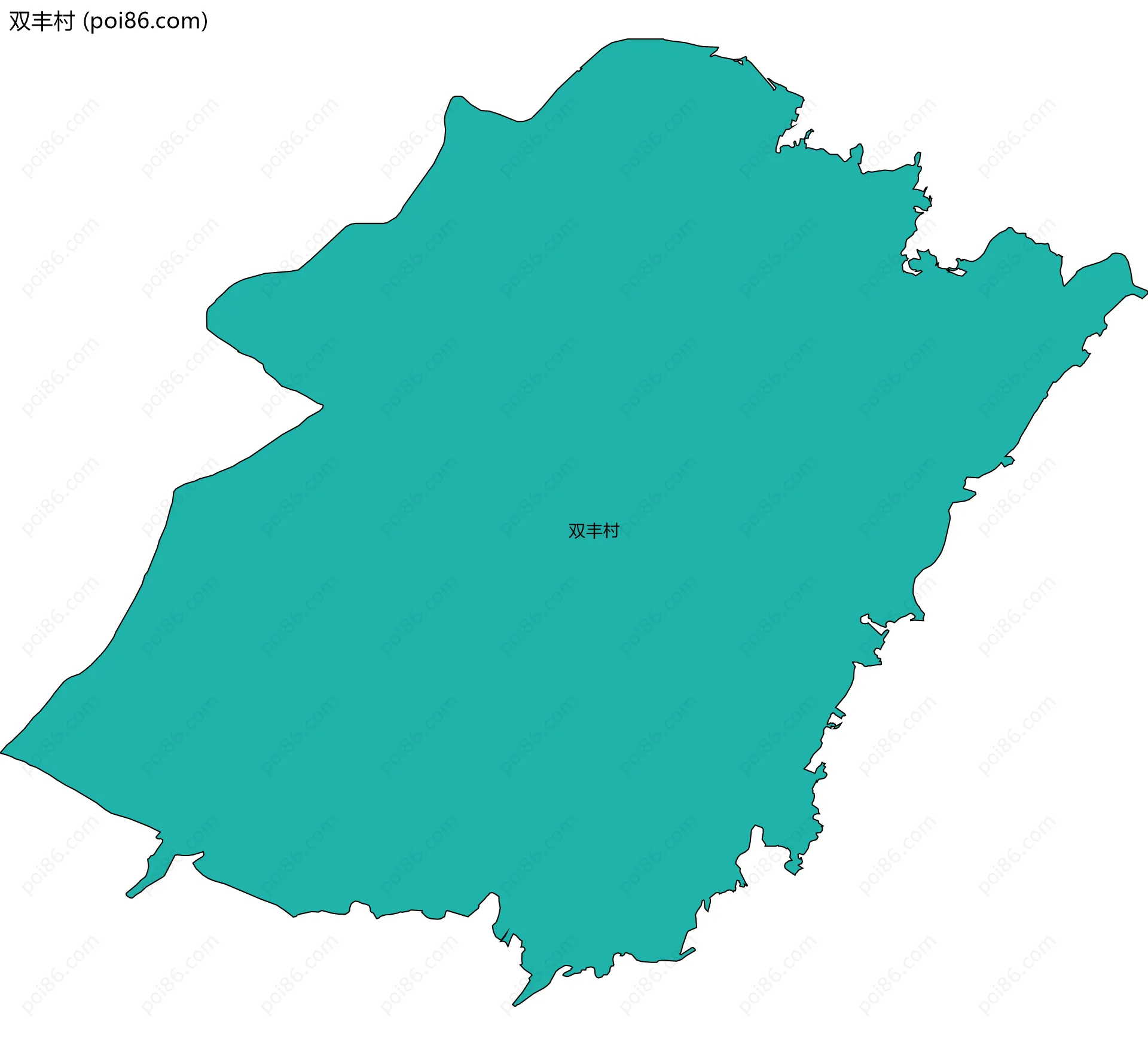 双丰村边界地图