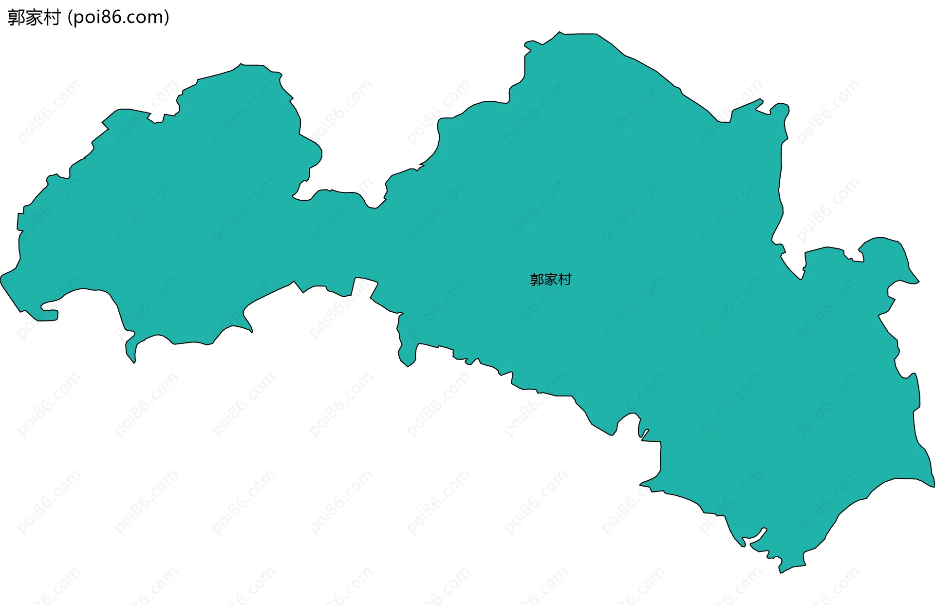 郭家村边界地图