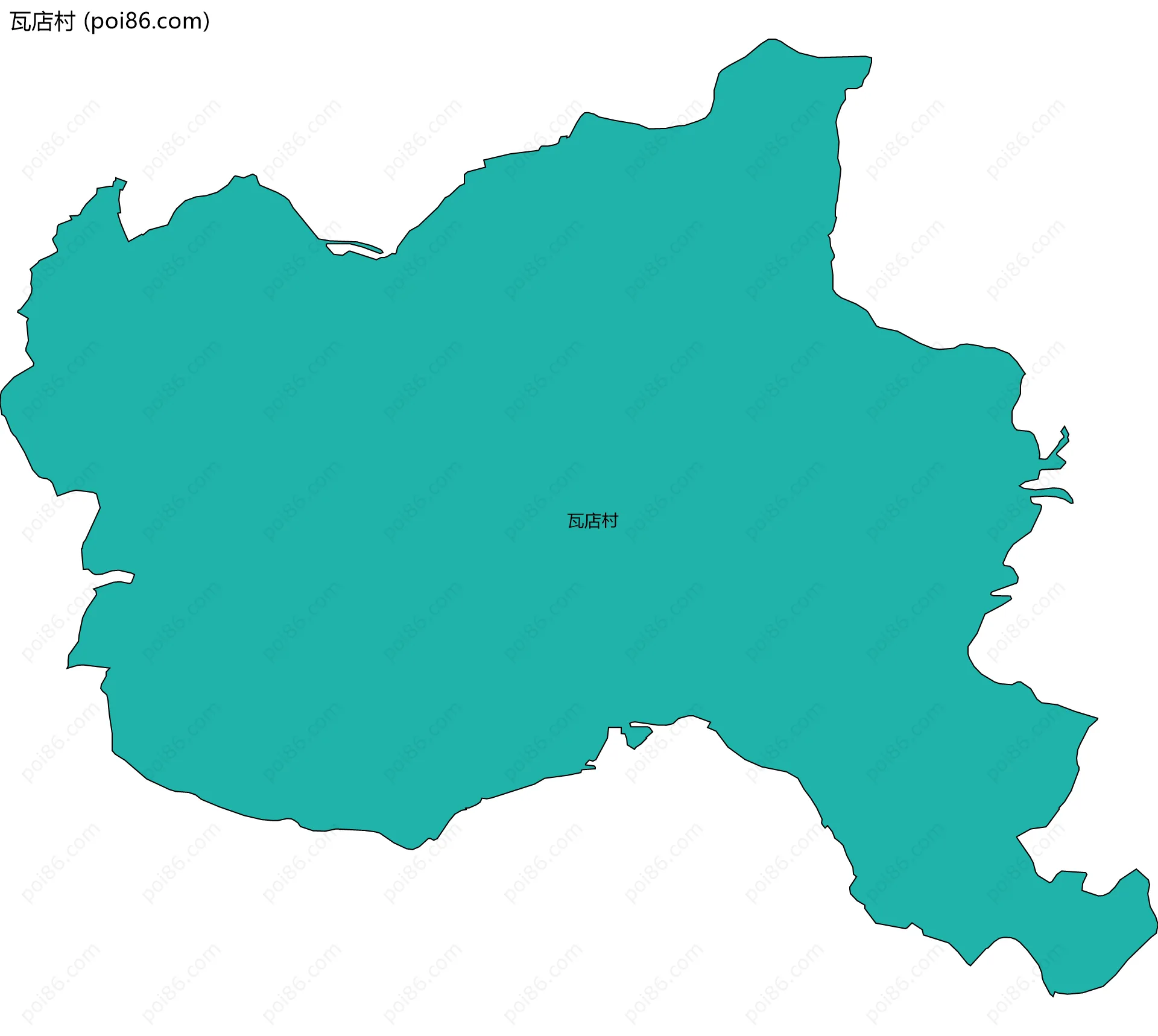 瓦店村边界地图