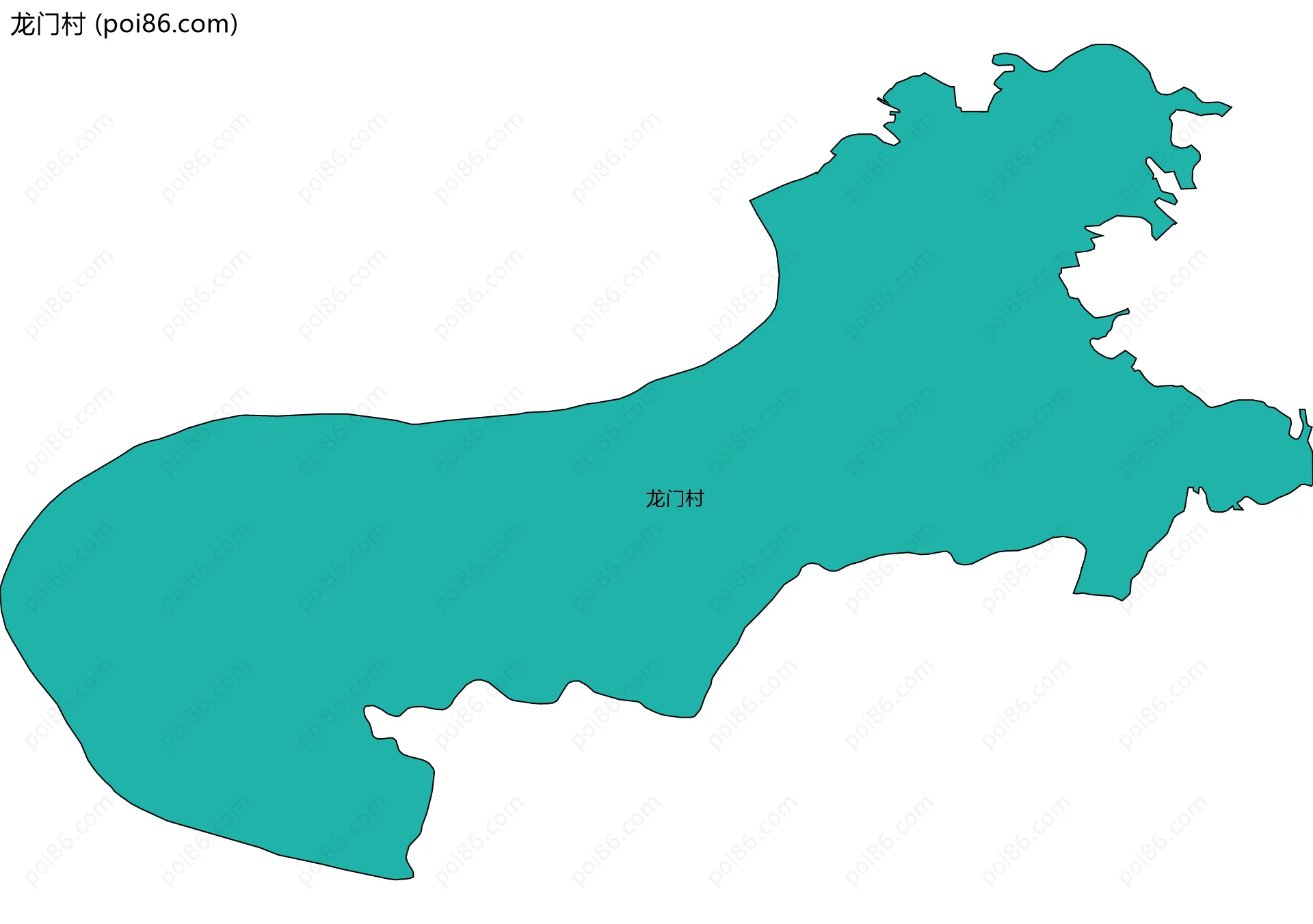 龙门村边界地图