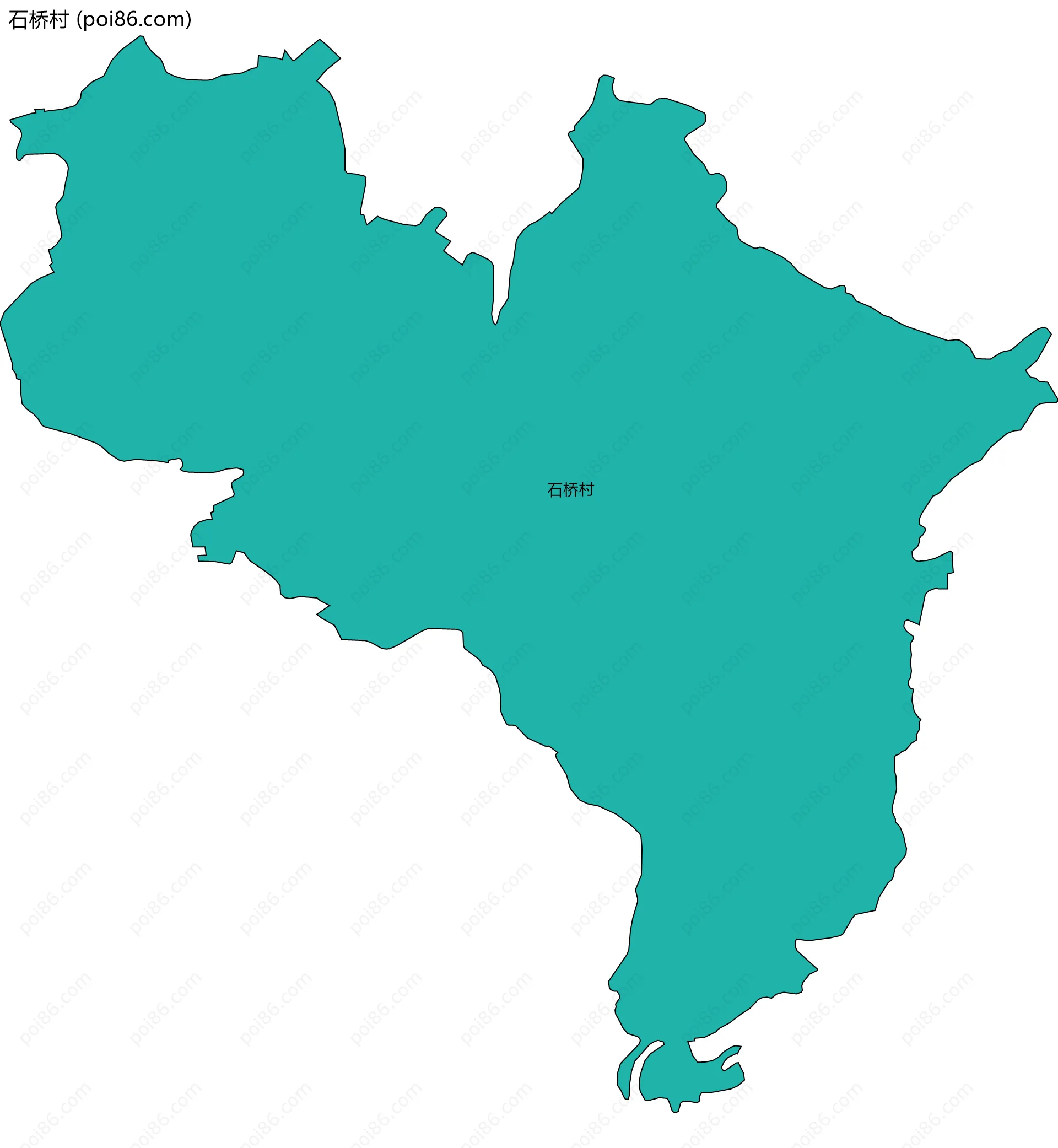 石桥村边界地图