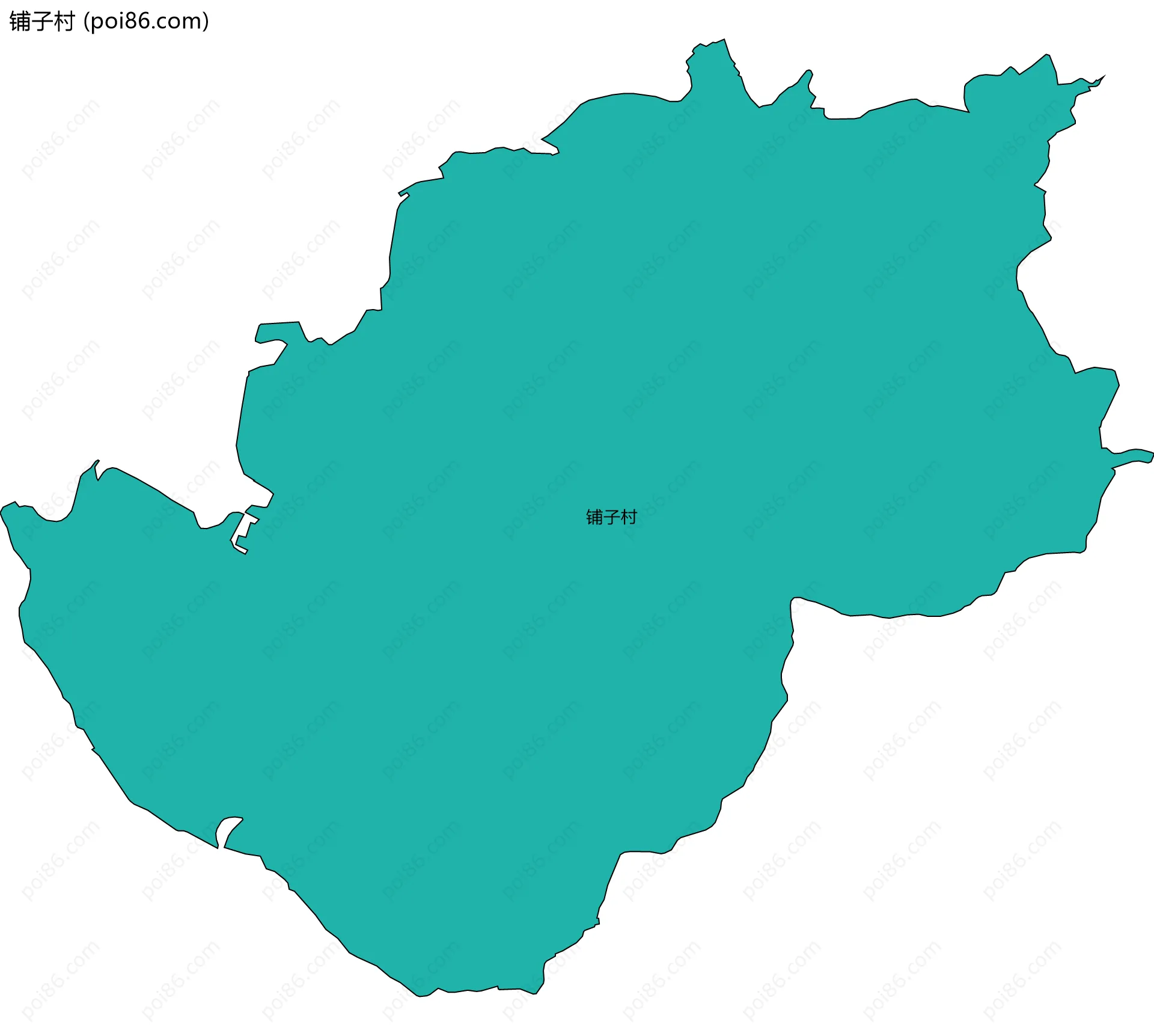 铺子村边界地图