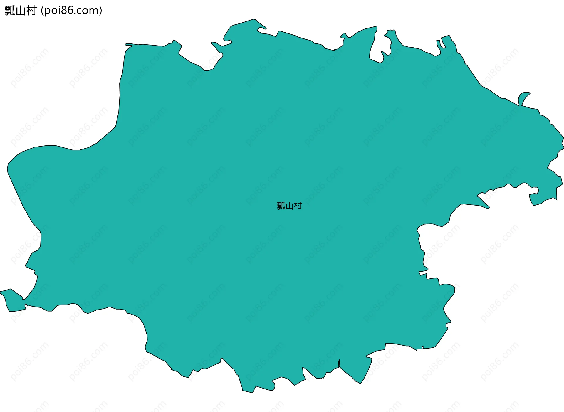 瓢山村边界地图