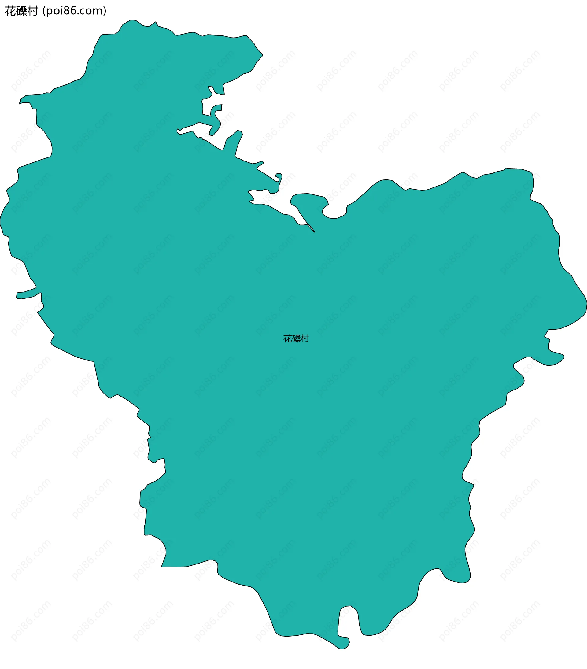 花磉村边界地图