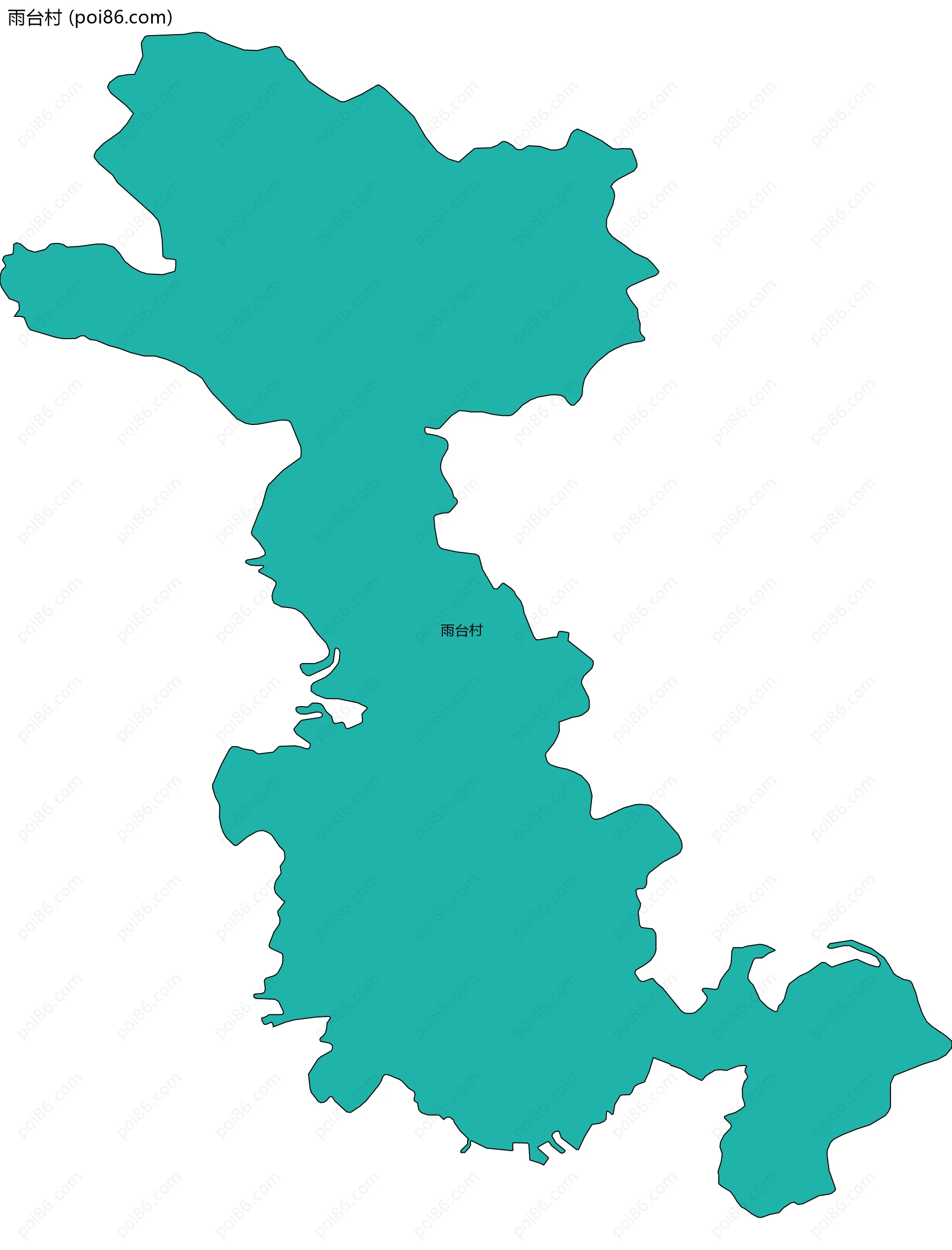 雨台村边界地图