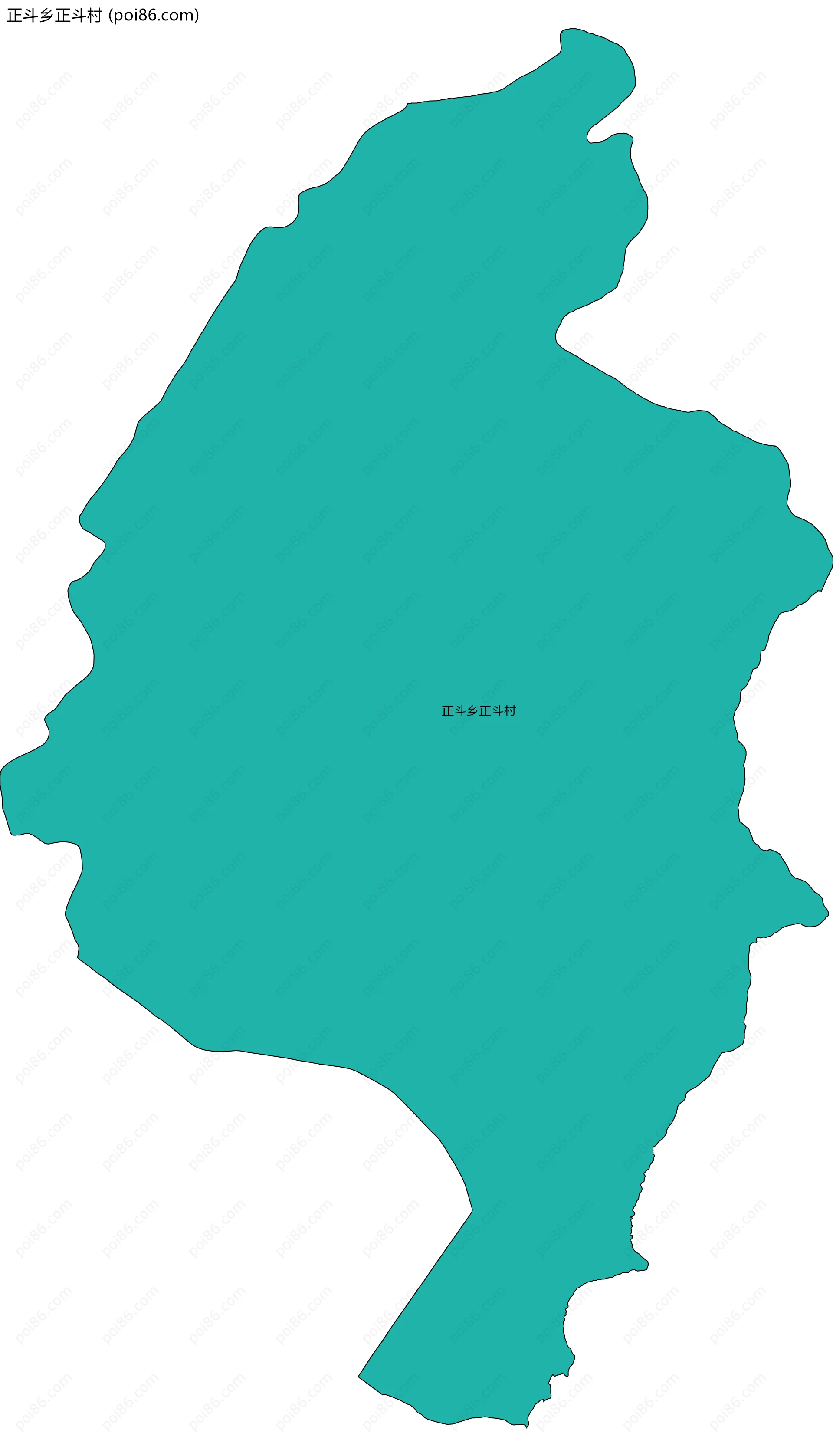 正斗乡正斗村边界地图