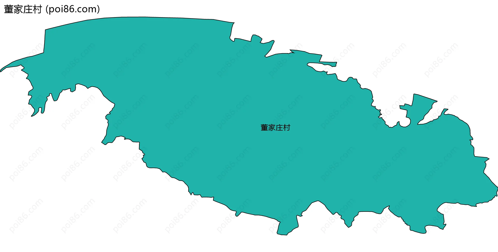 董家庄村边界地图