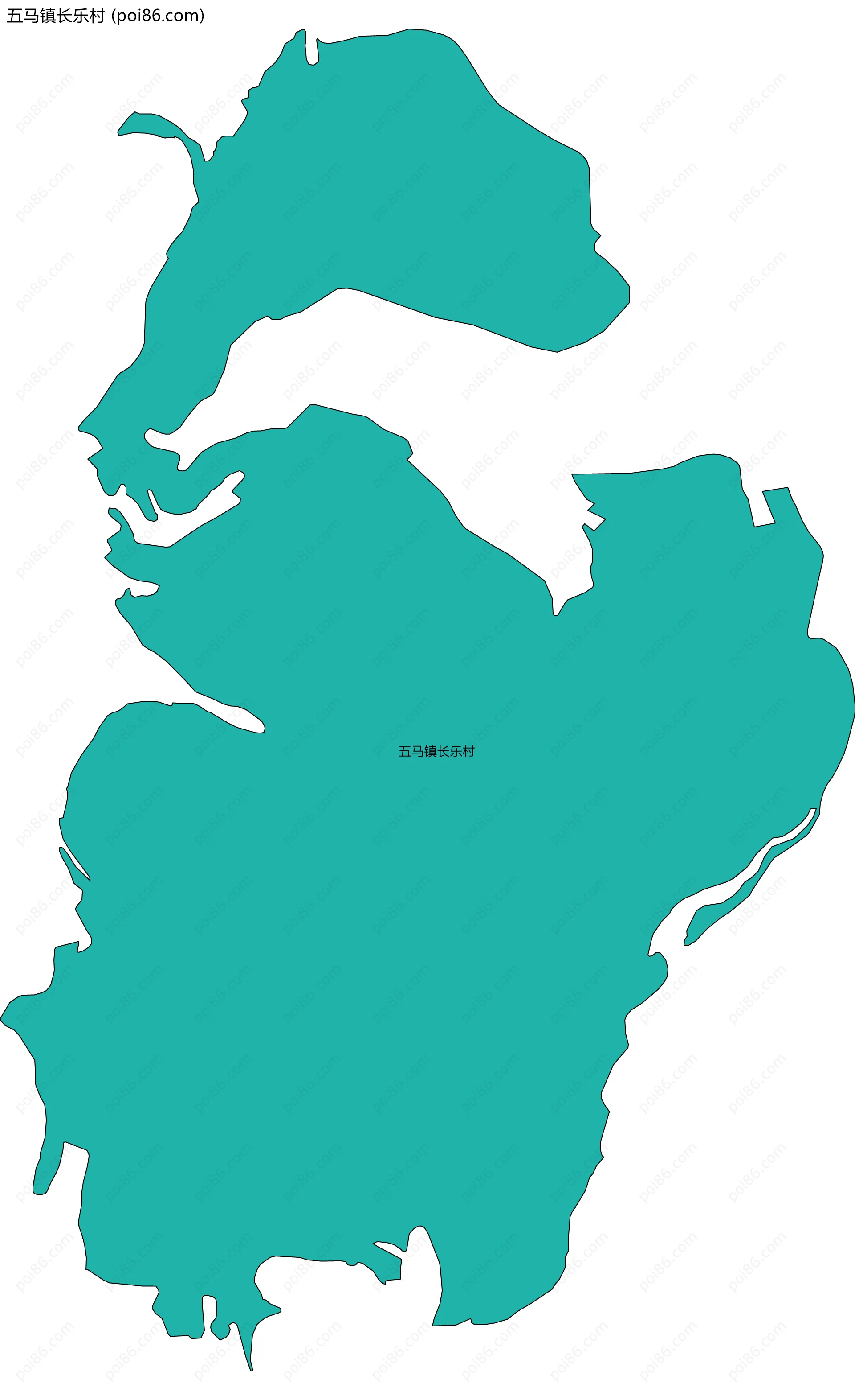 五马镇长乐村边界地图