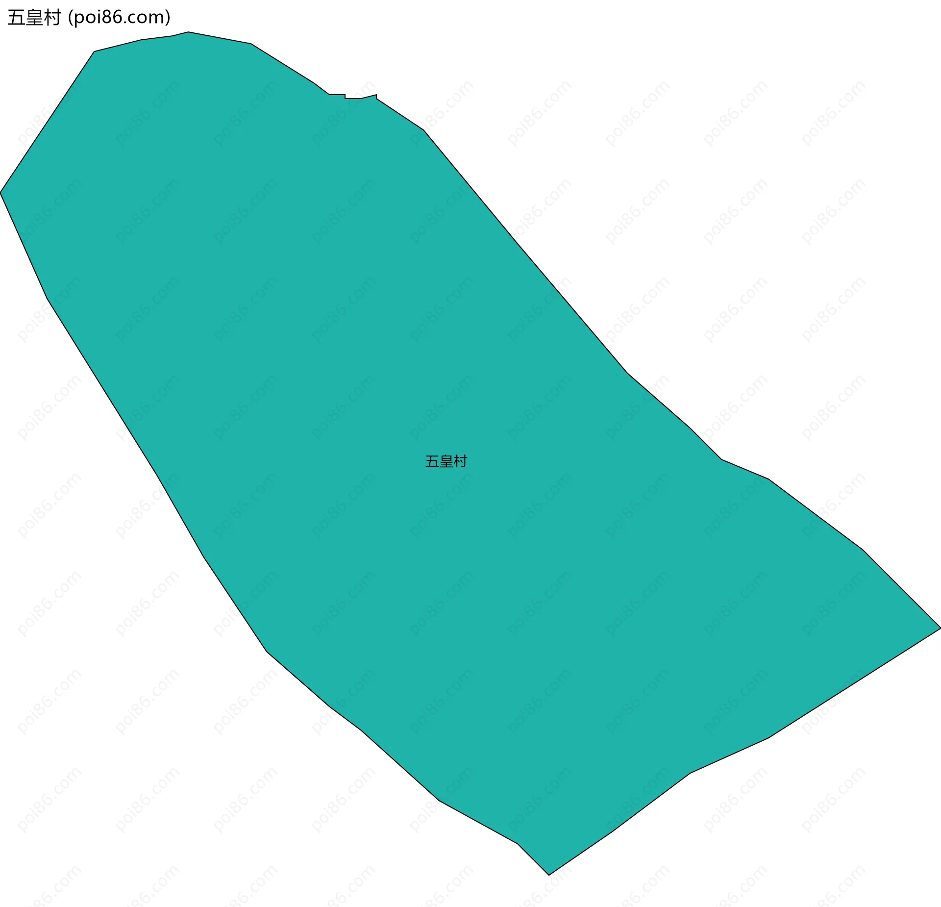 五皇村边界地图