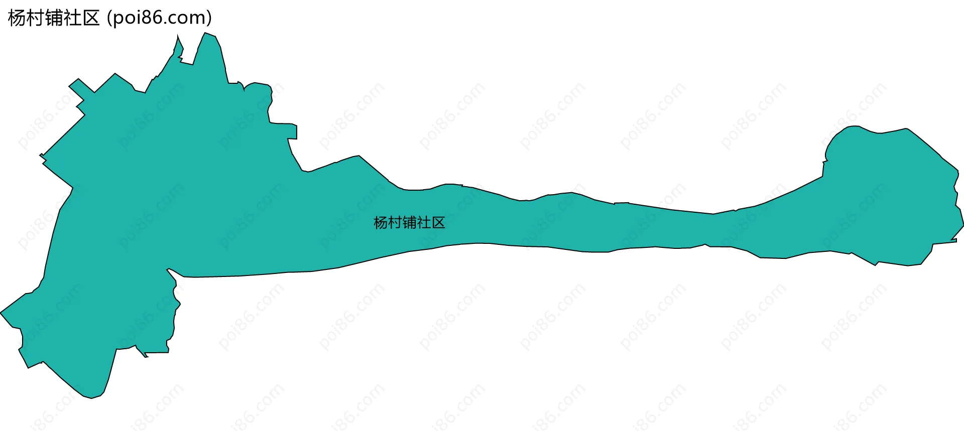 杨村铺社区边界地图