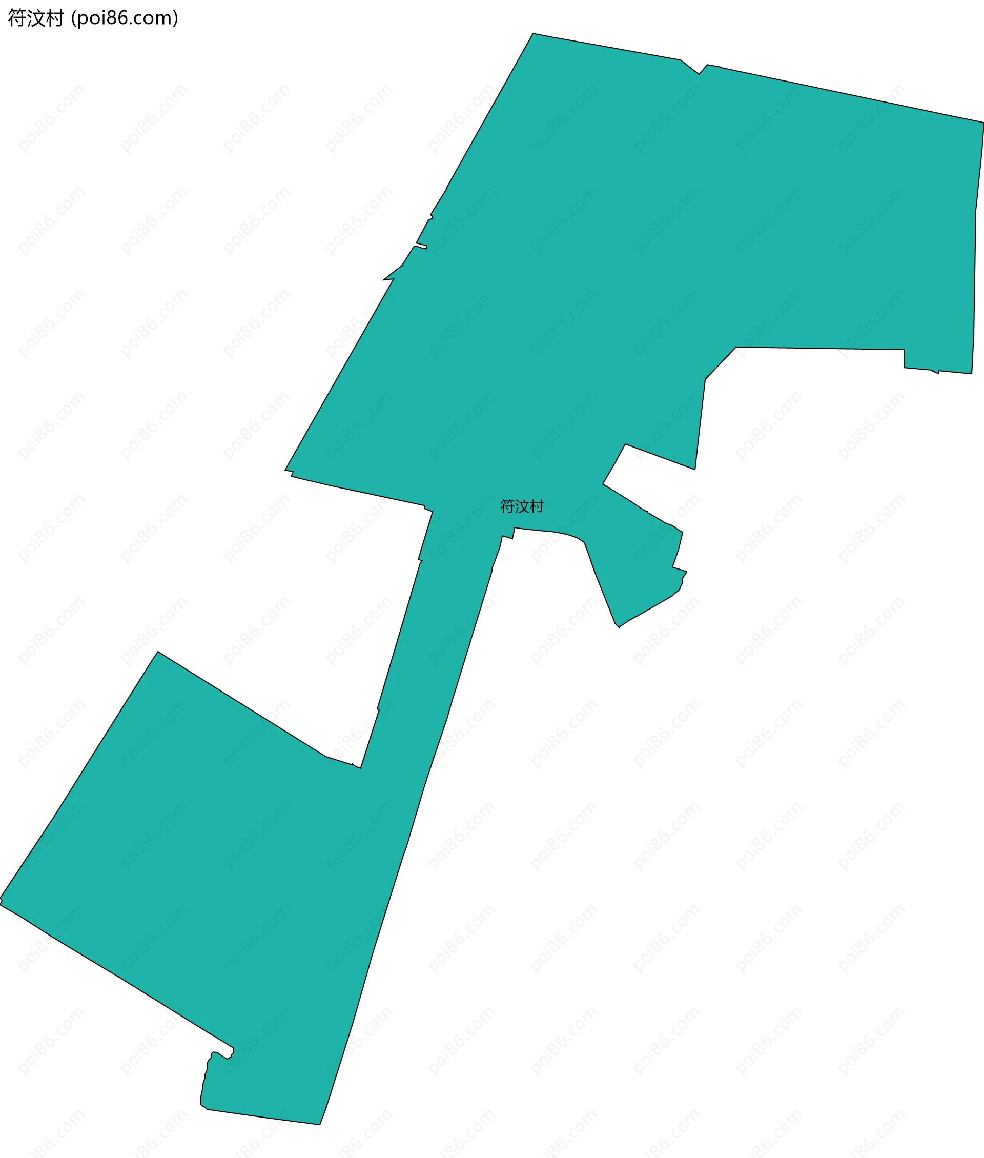 符汶村边界地图