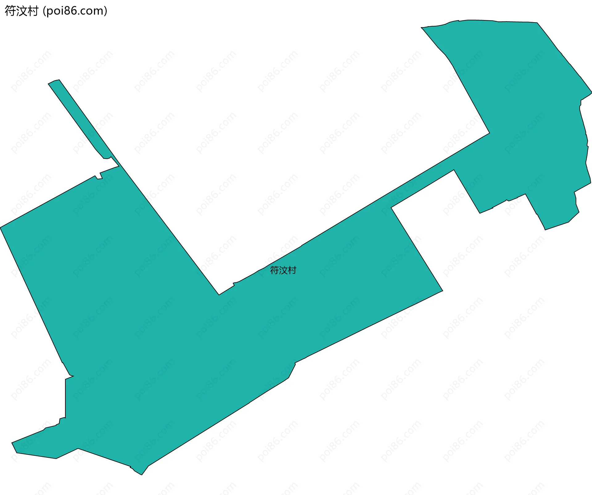 符汶村边界地图