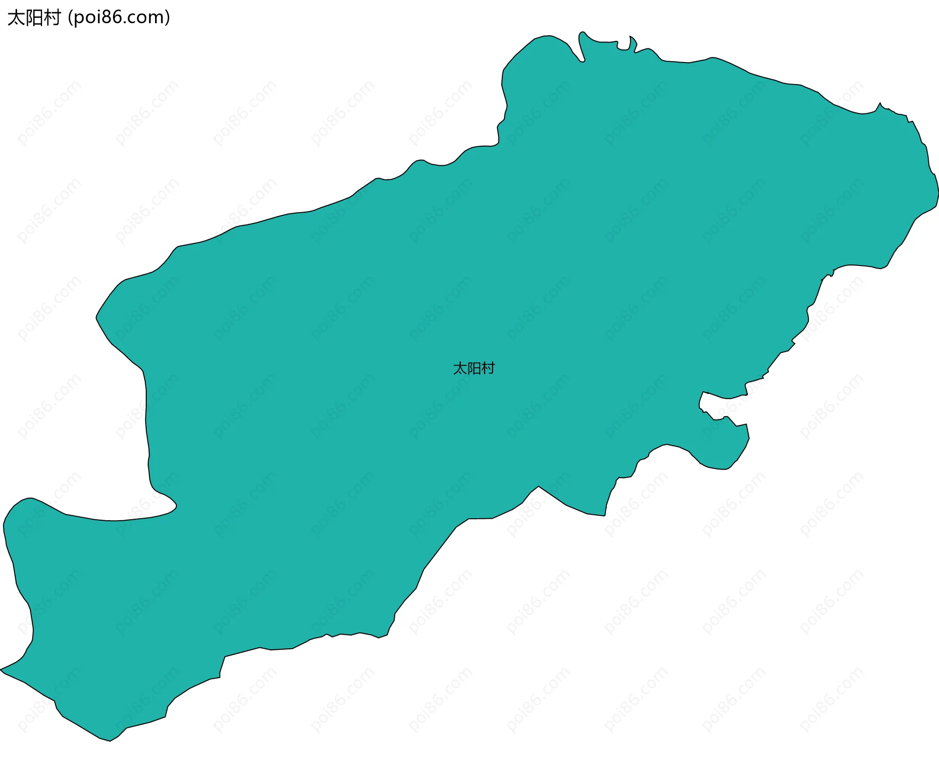 太阳村边界地图