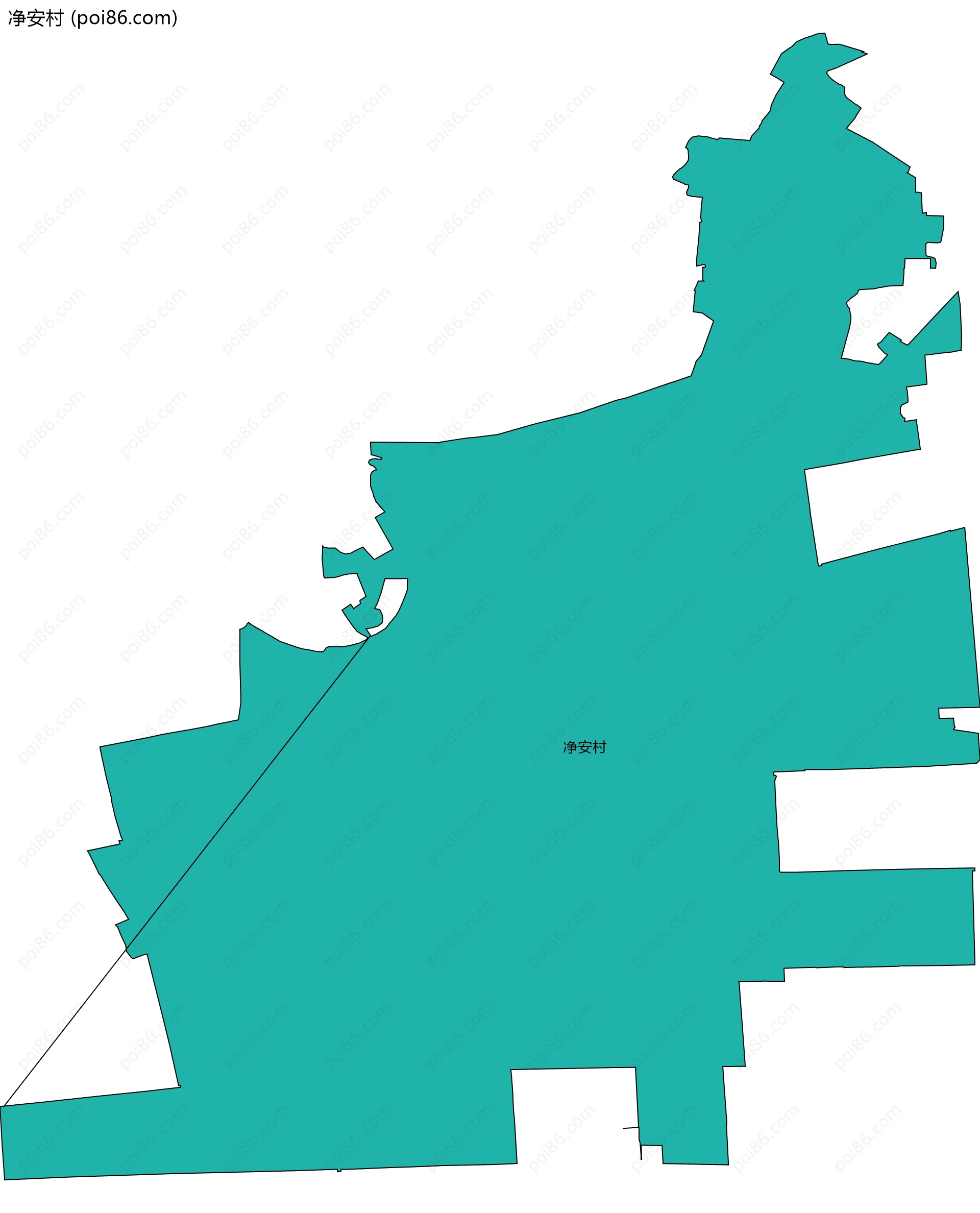 净安村边界地图