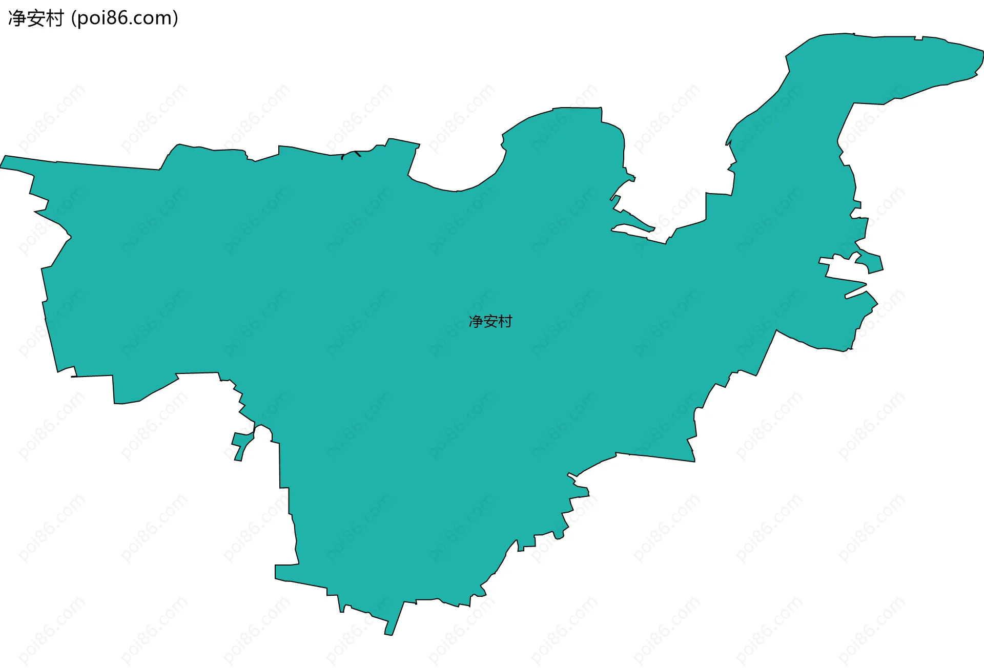 净安村边界地图