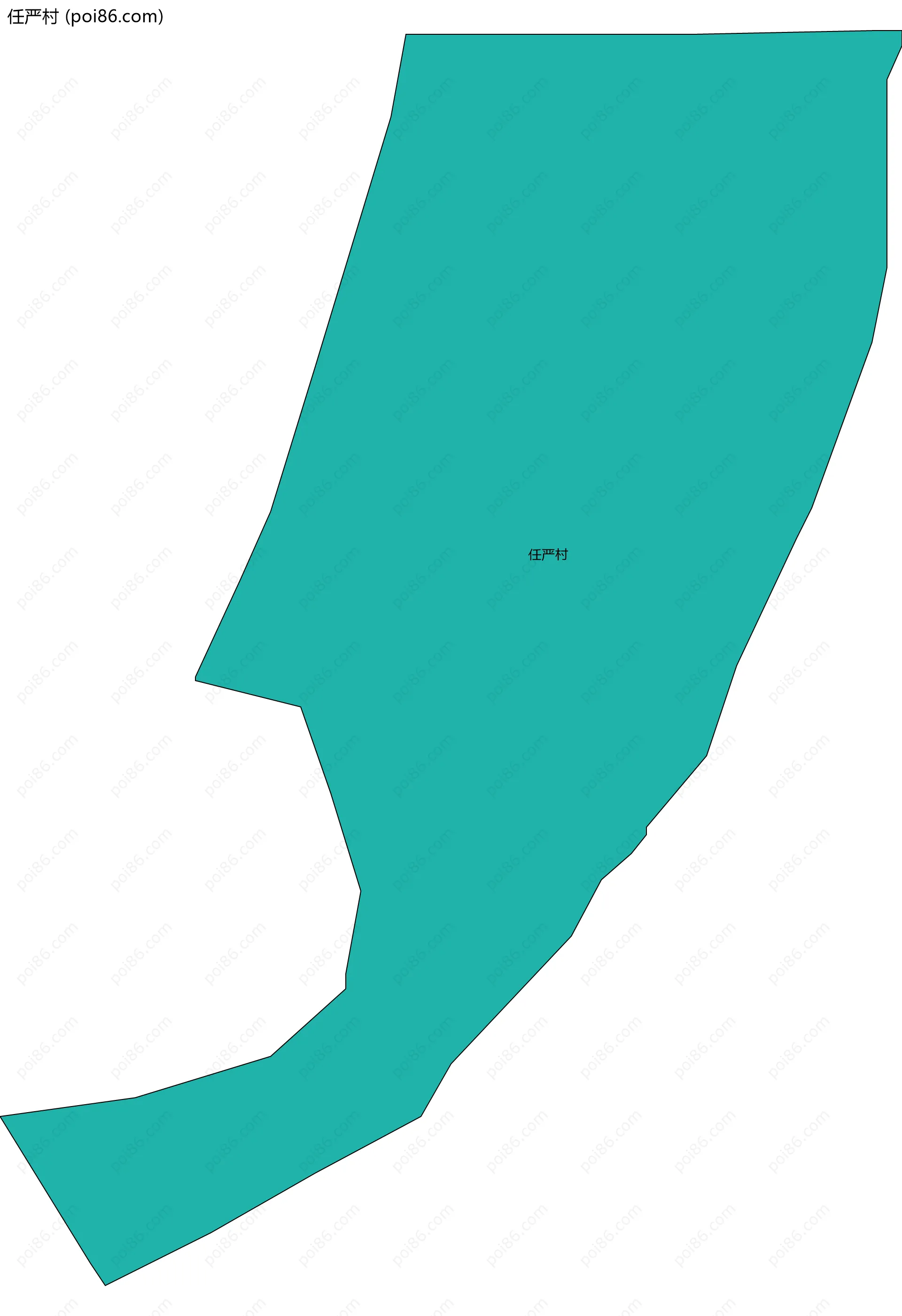 任严村边界地图