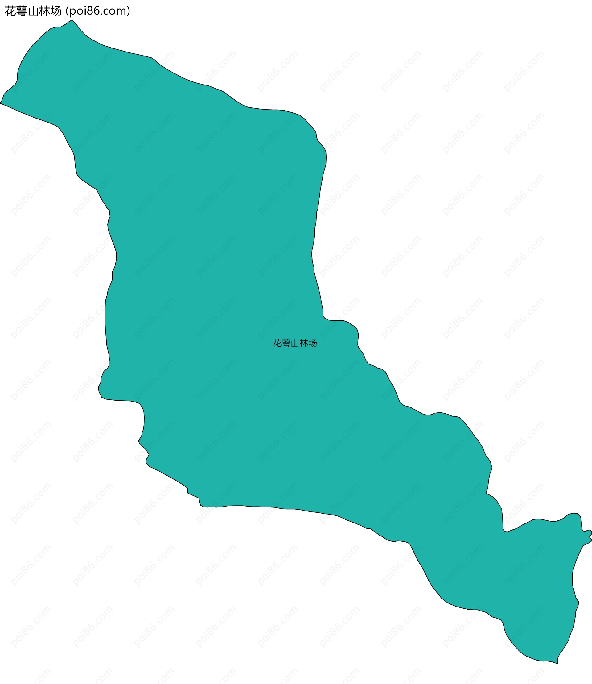 花萼山林场边界地图