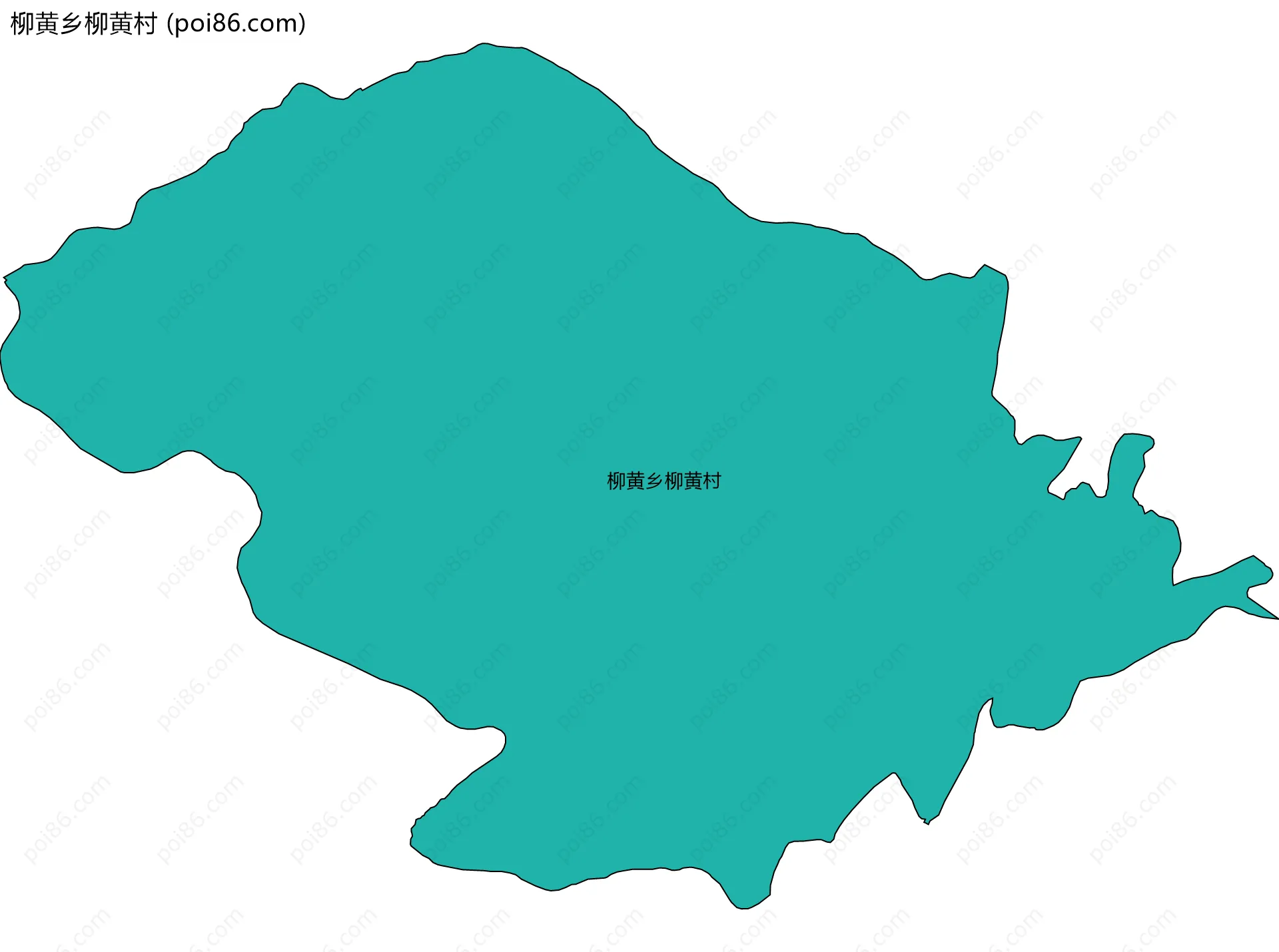 柳黄乡柳黄村边界地图