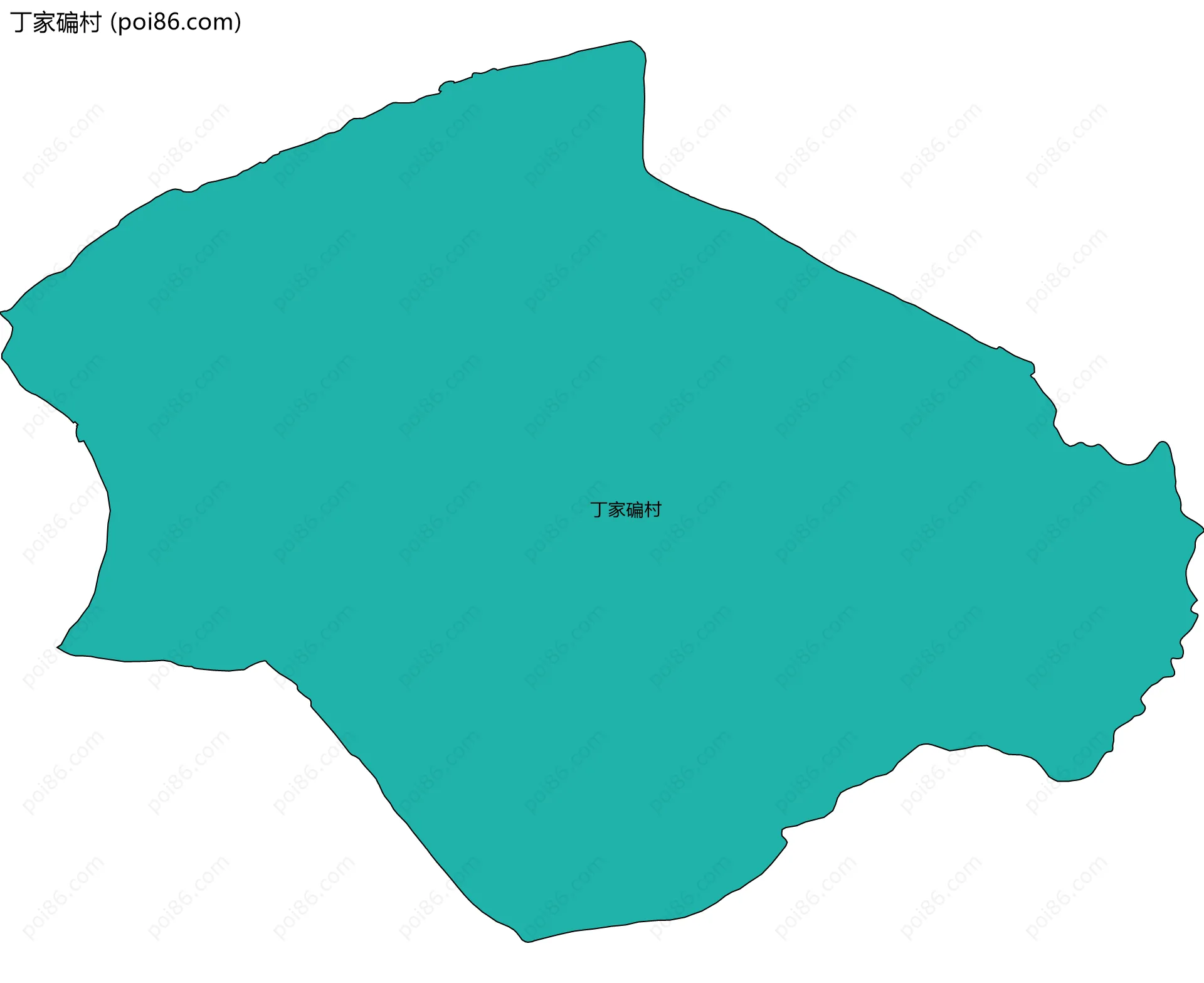 丁家碥村边界地图