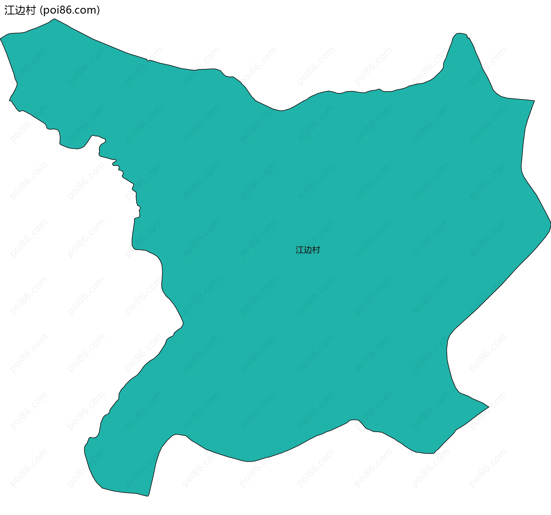 江边村边界地图