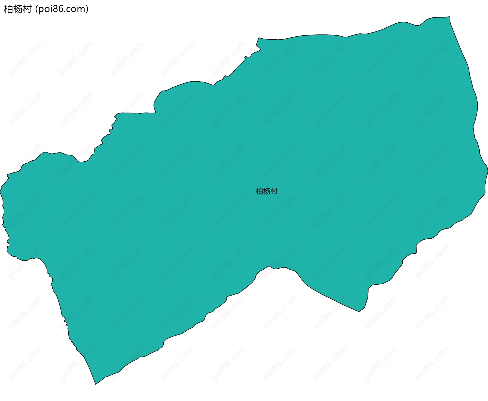 柏杨村边界地图