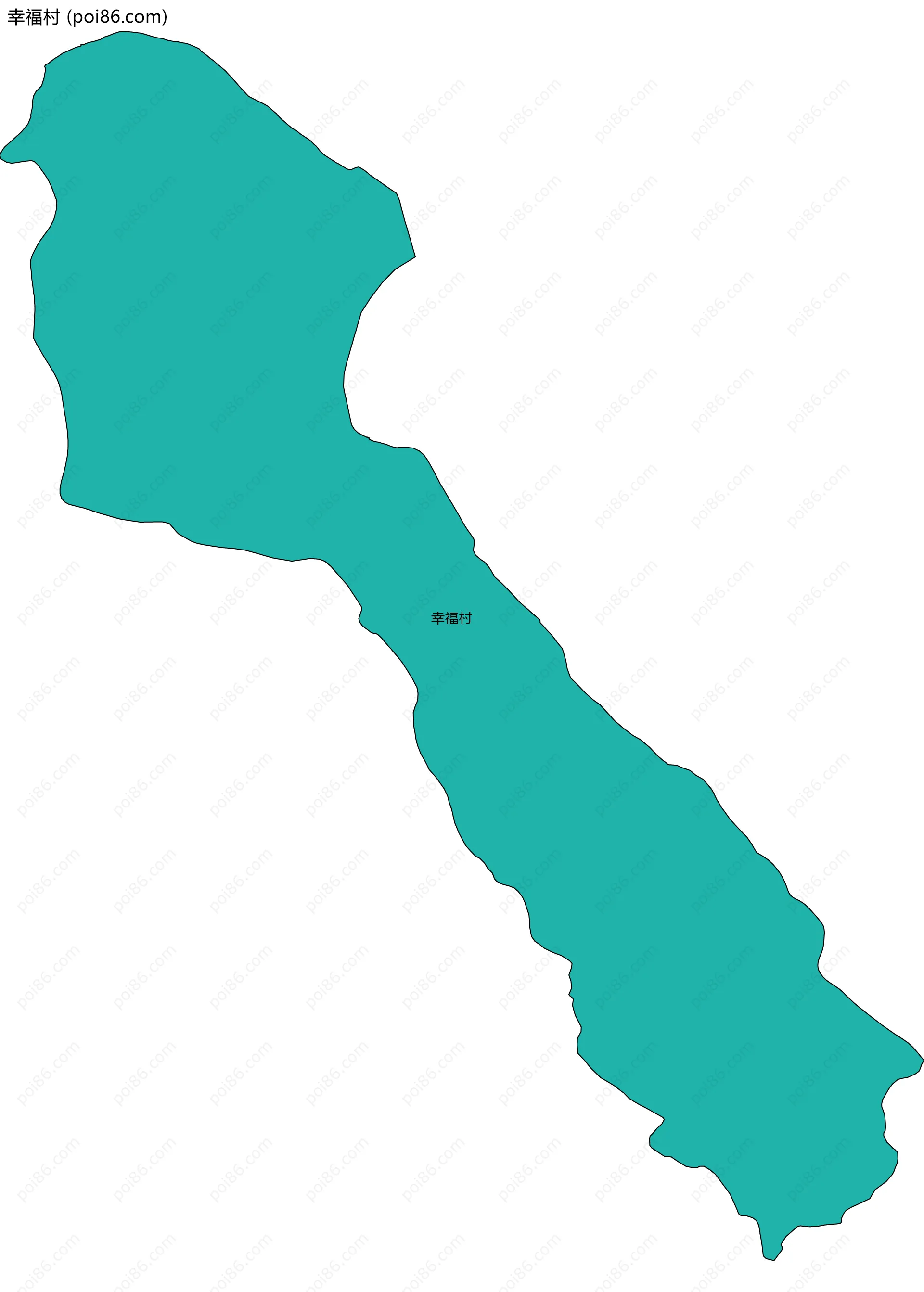 幸福村边界地图