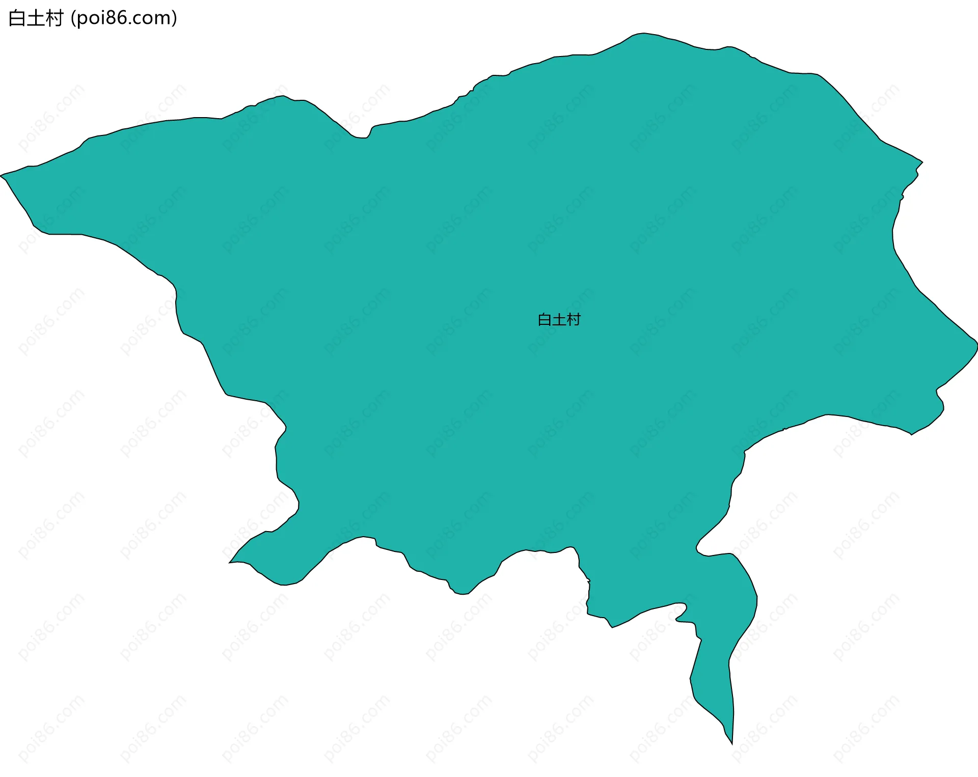 白土村边界地图