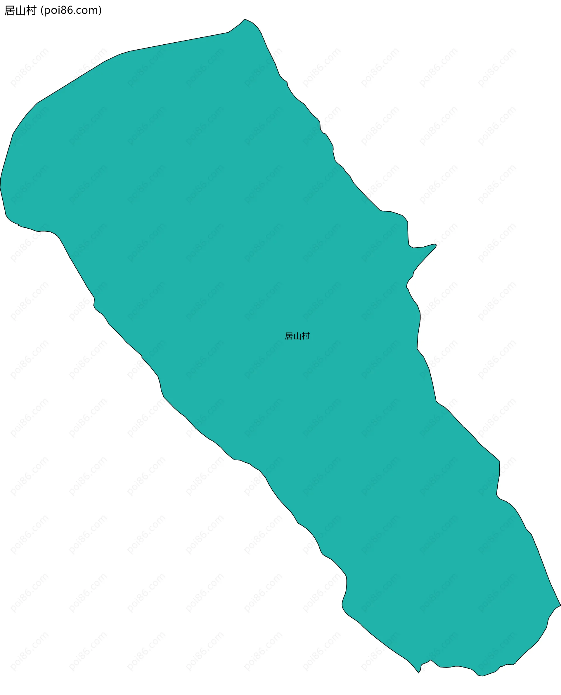 居山村边界地图