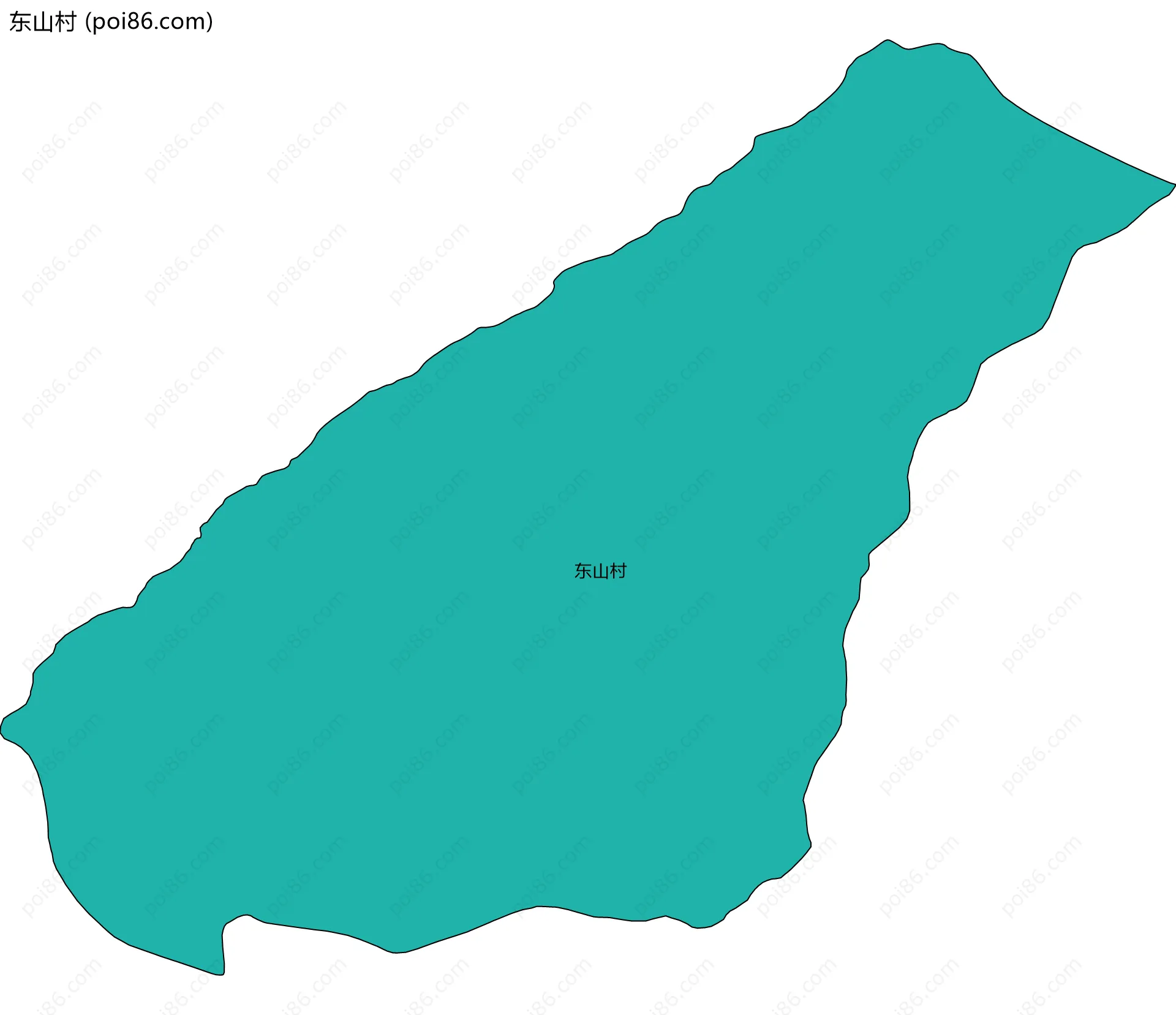 东山村边界地图