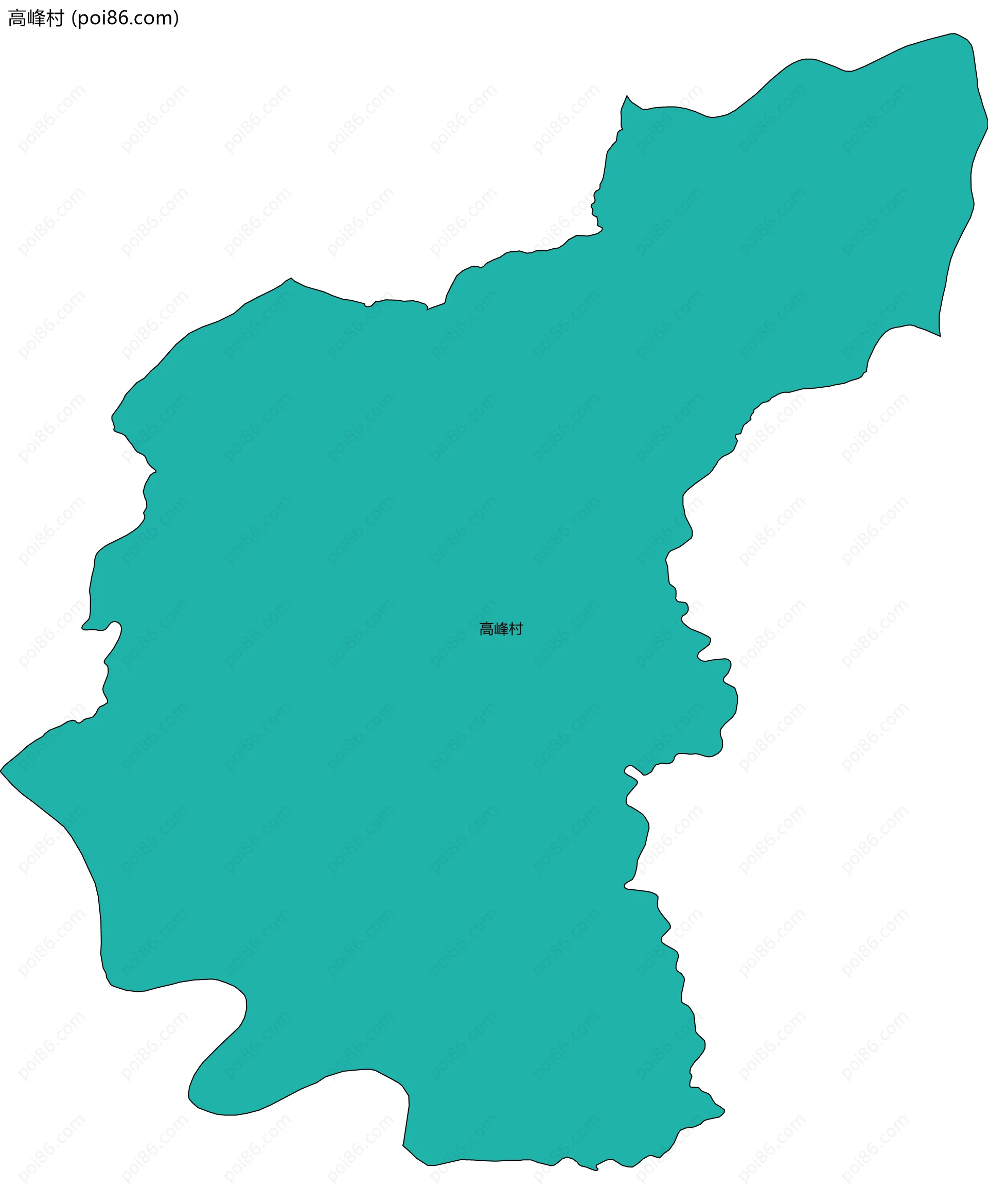 高峰村边界地图