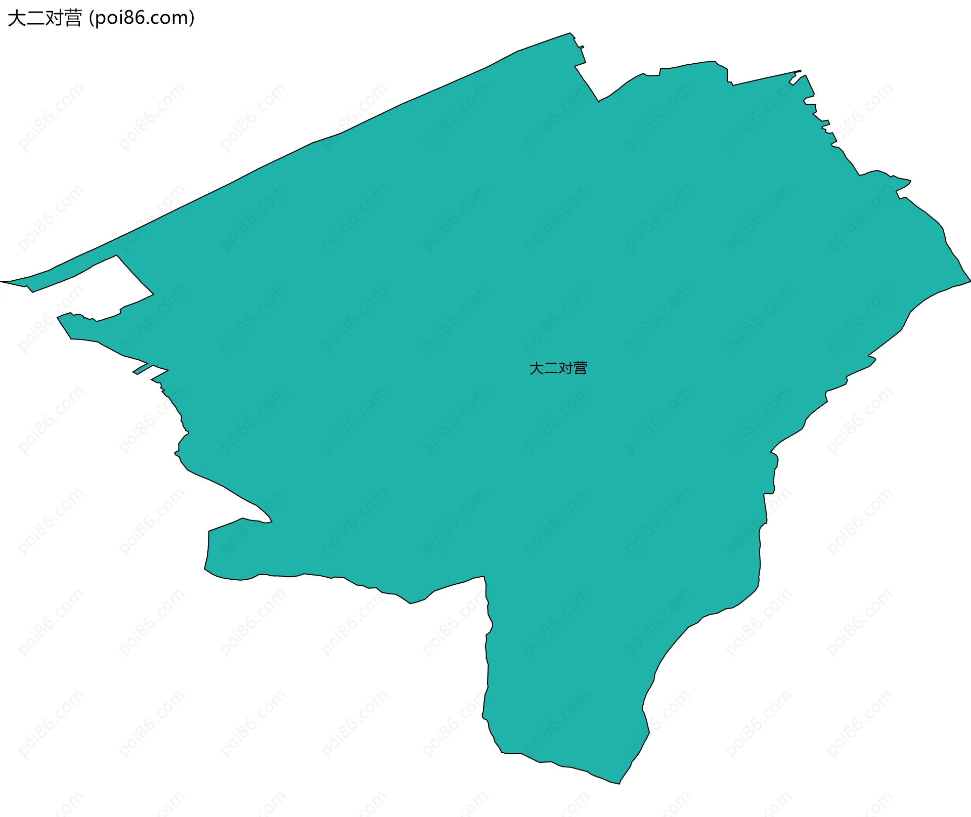 大二对营边界地图