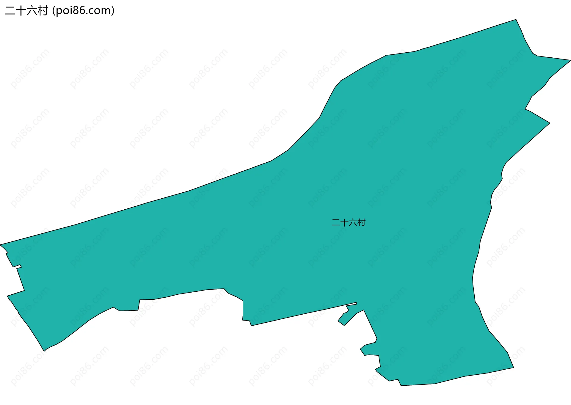 二十六村边界地图