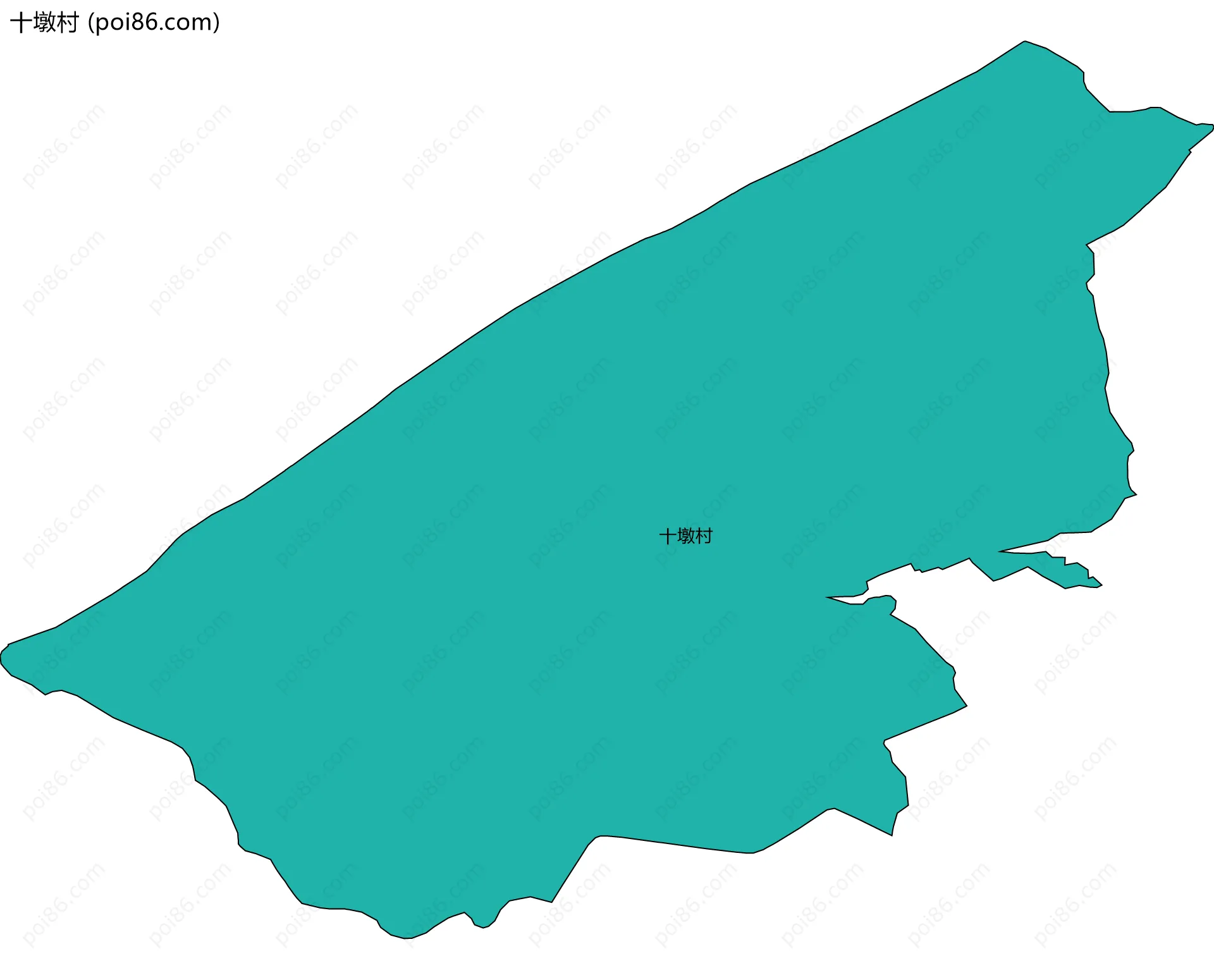 十墩村边界地图