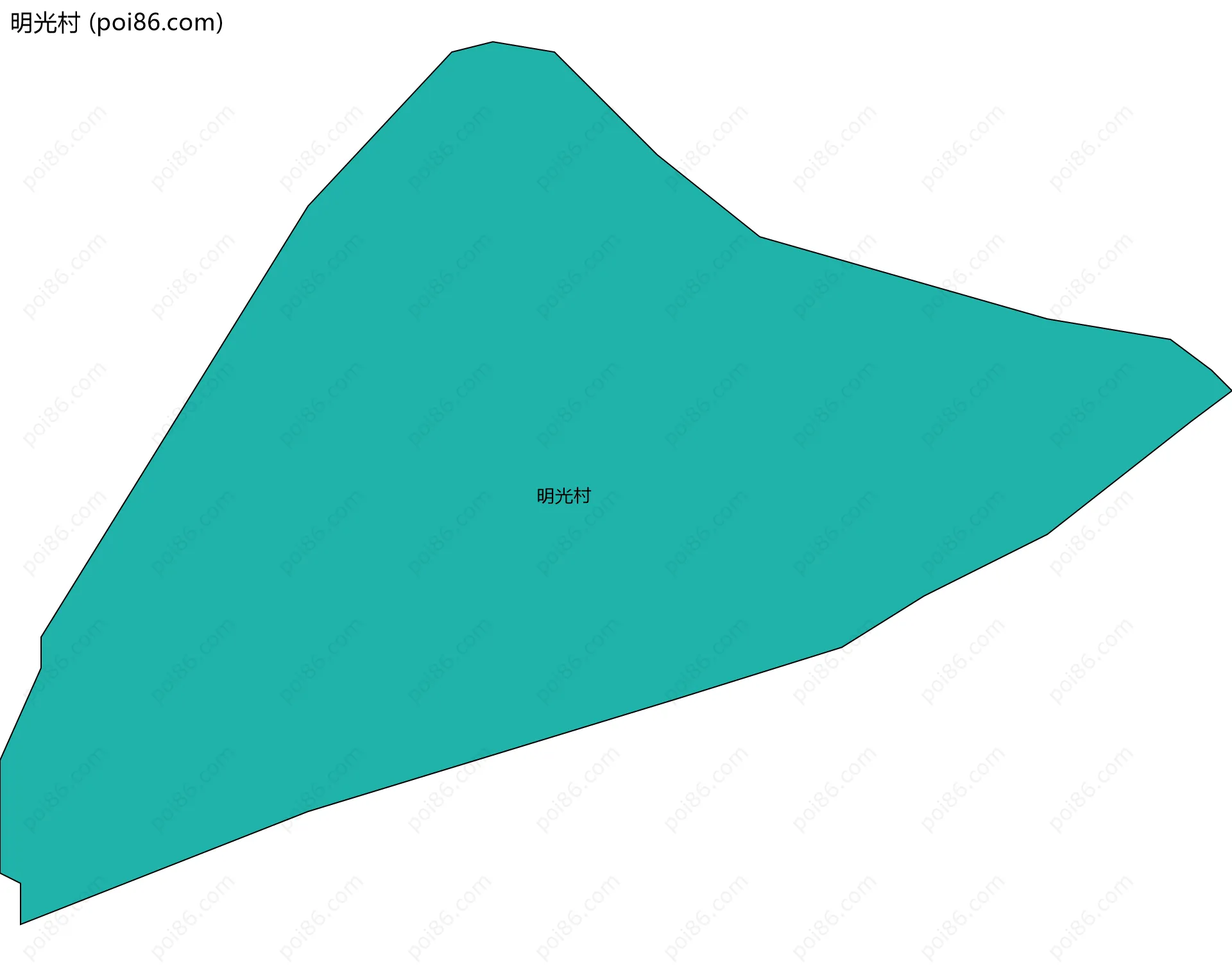 明光村边界地图