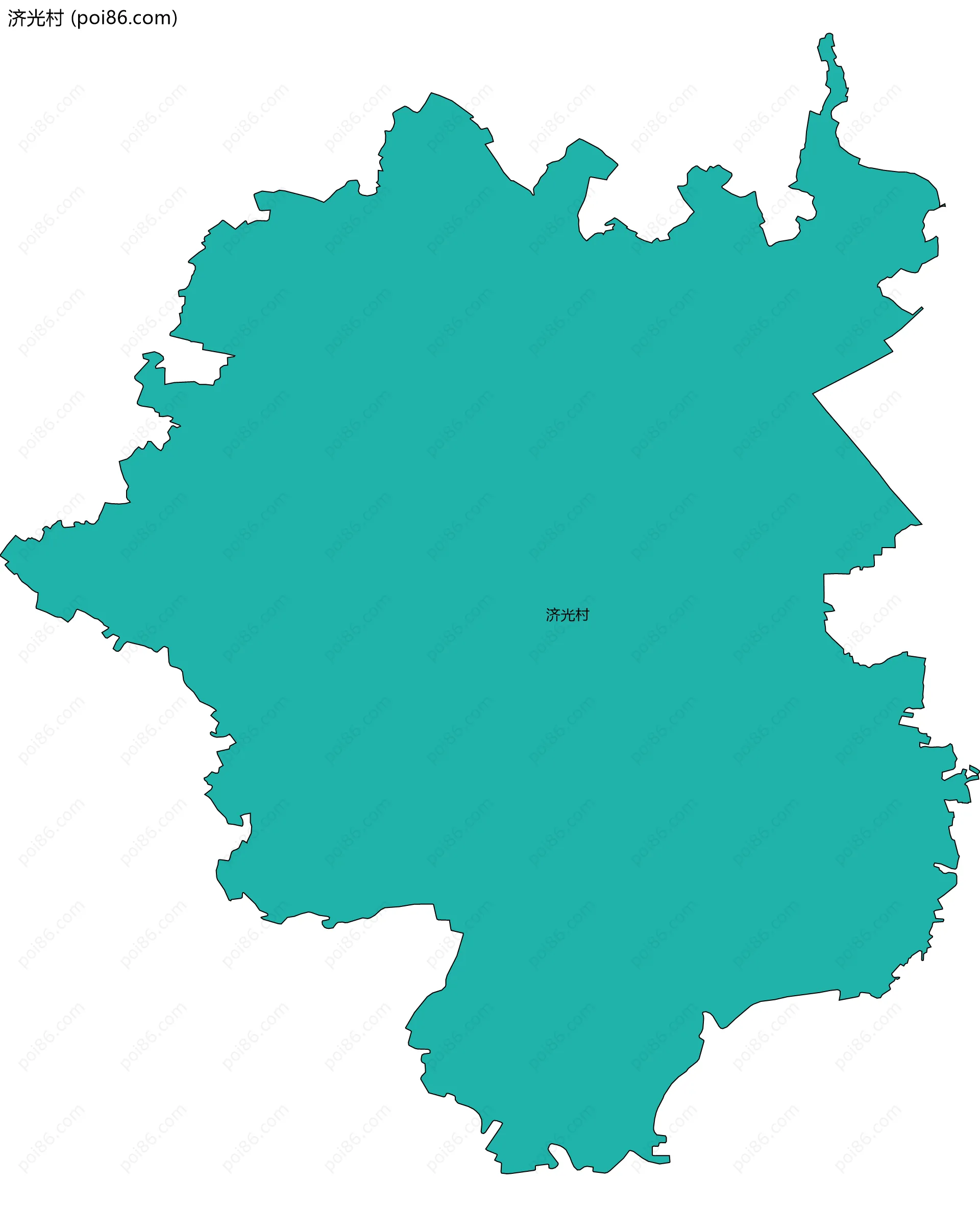 济光村边界地图