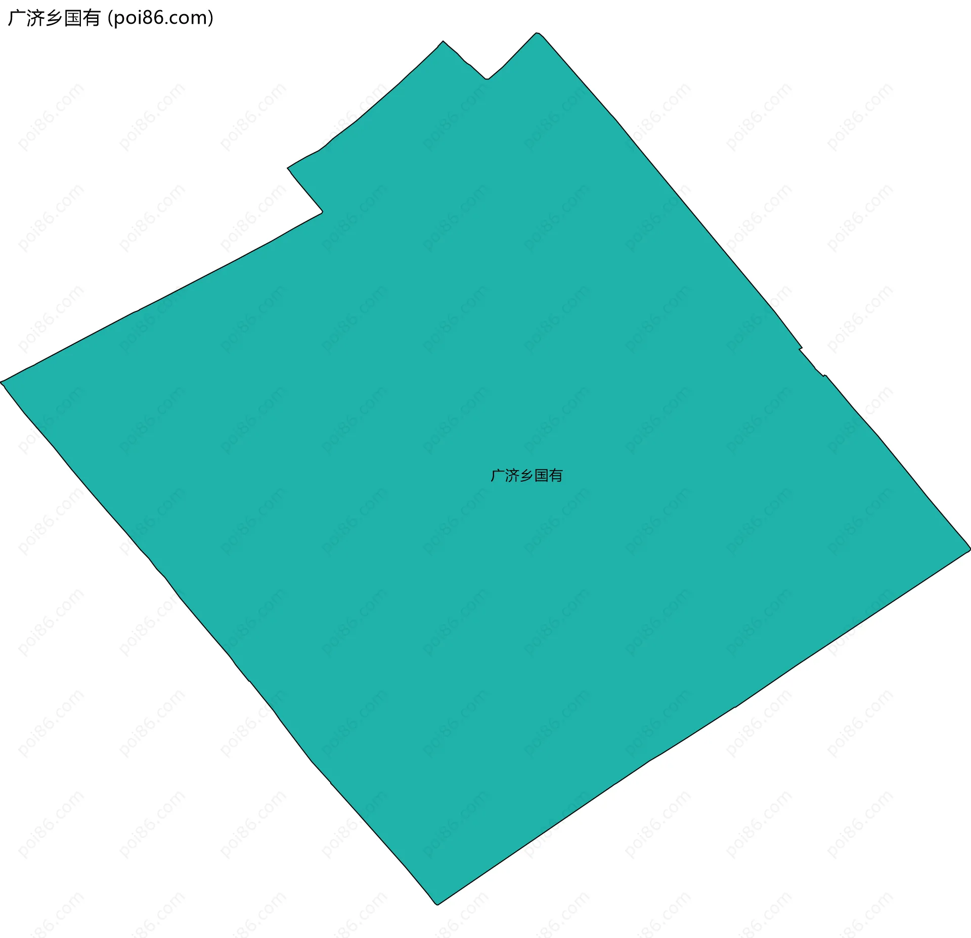 广济乡国有边界地图