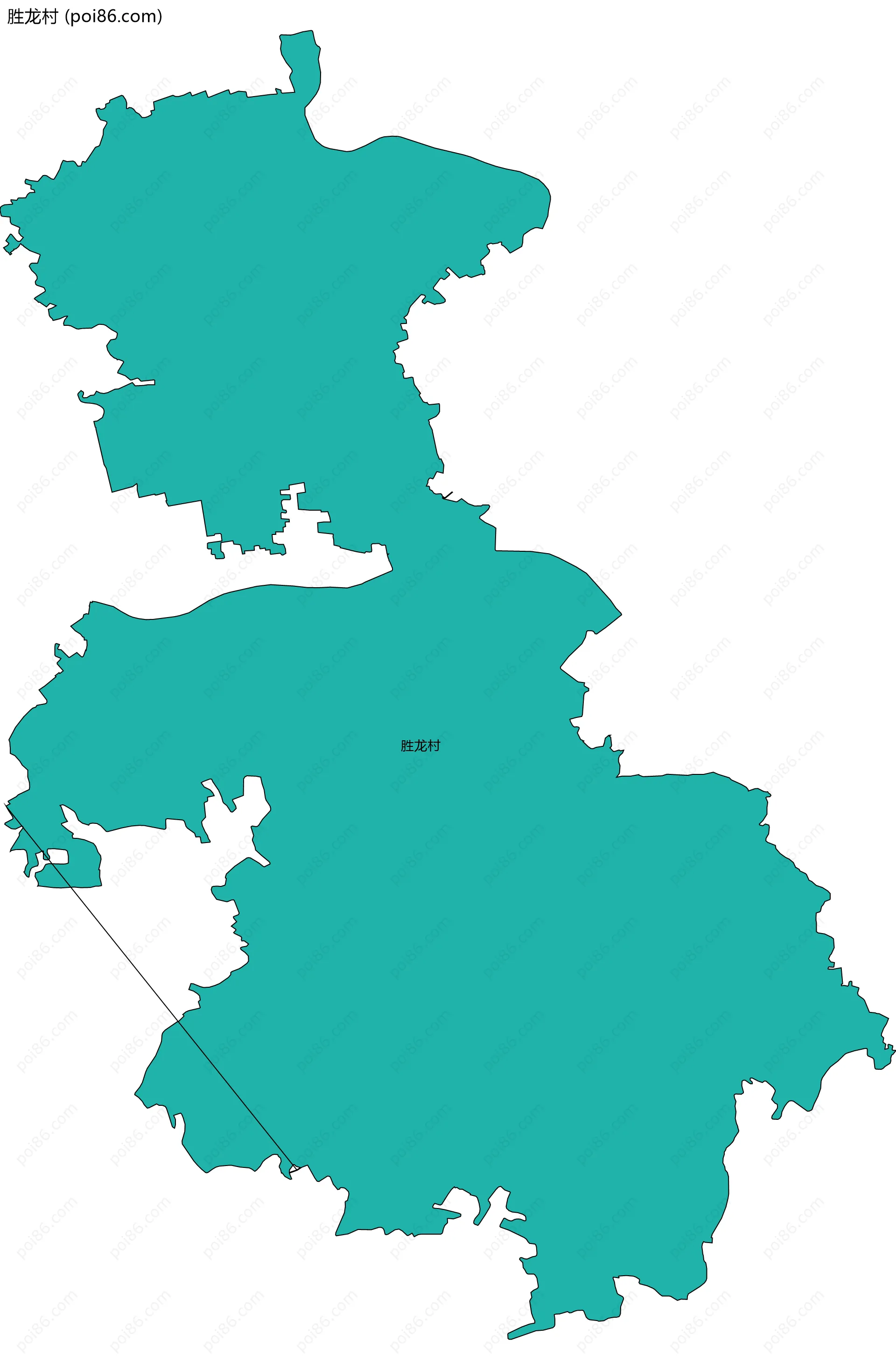胜龙村边界地图