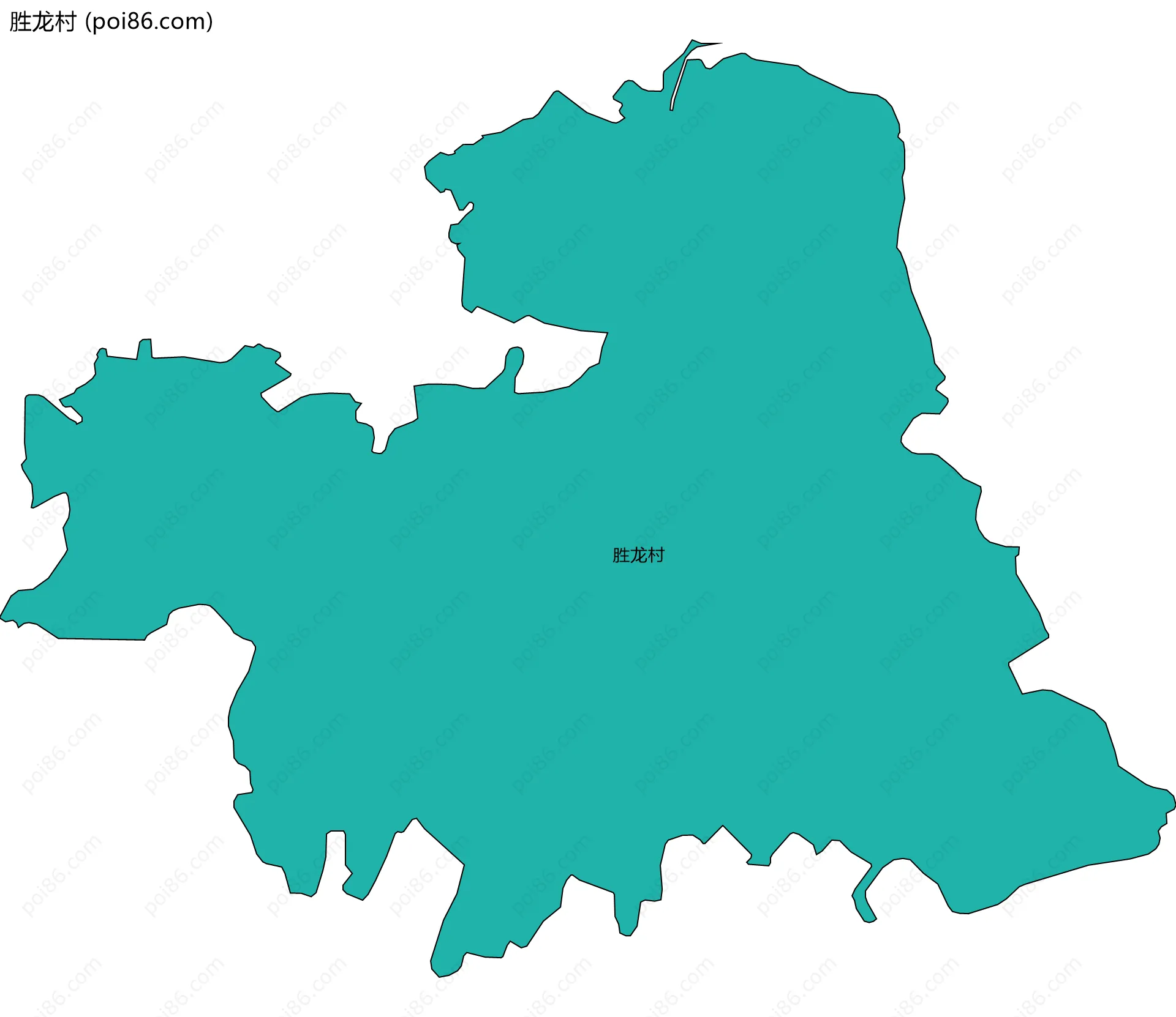 胜龙村边界地图