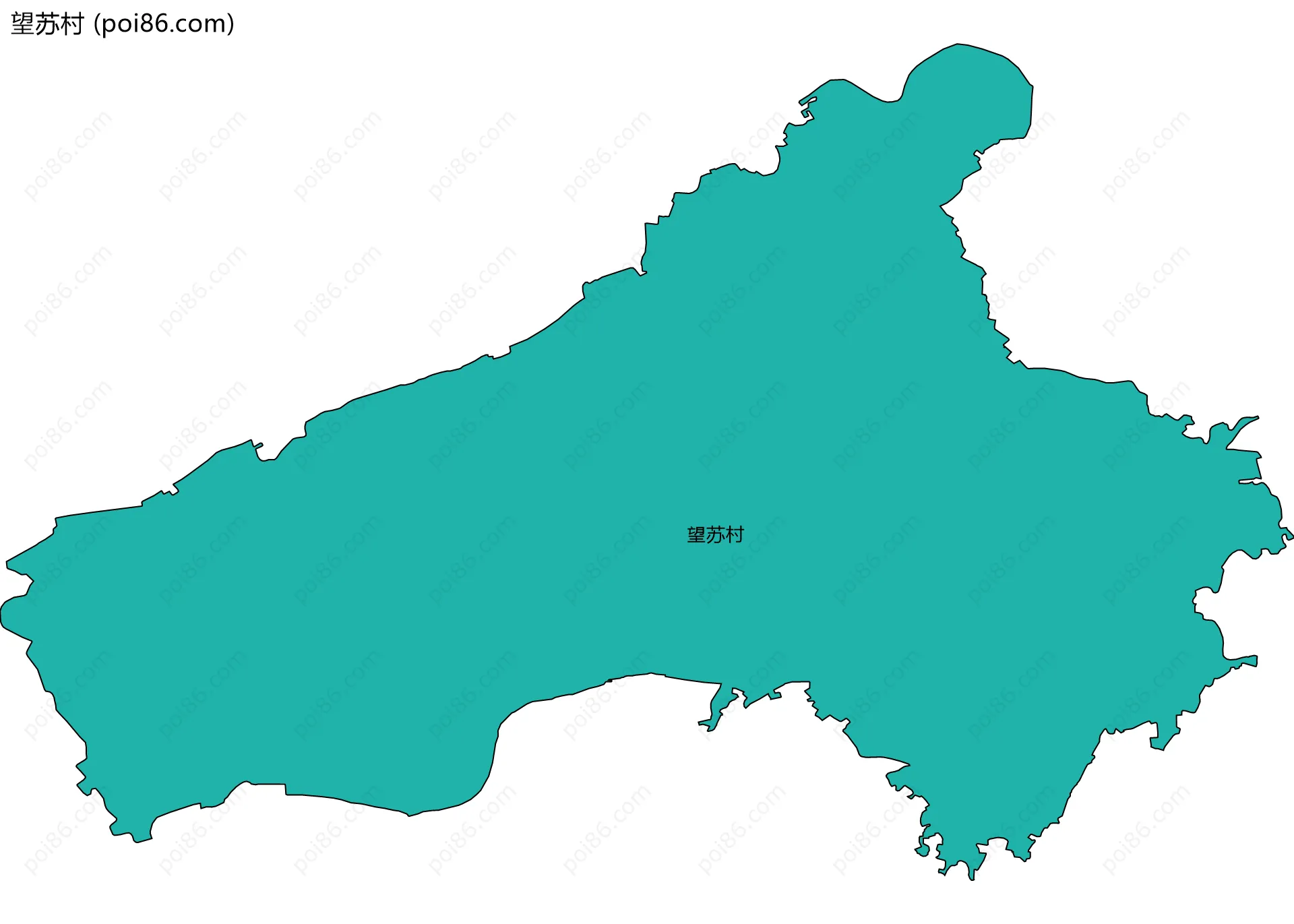 望苏村边界地图