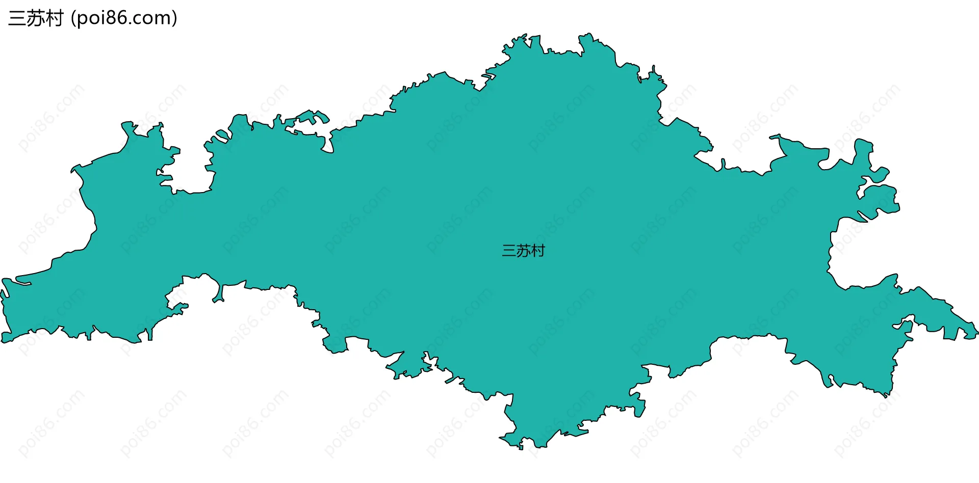 三苏村边界地图