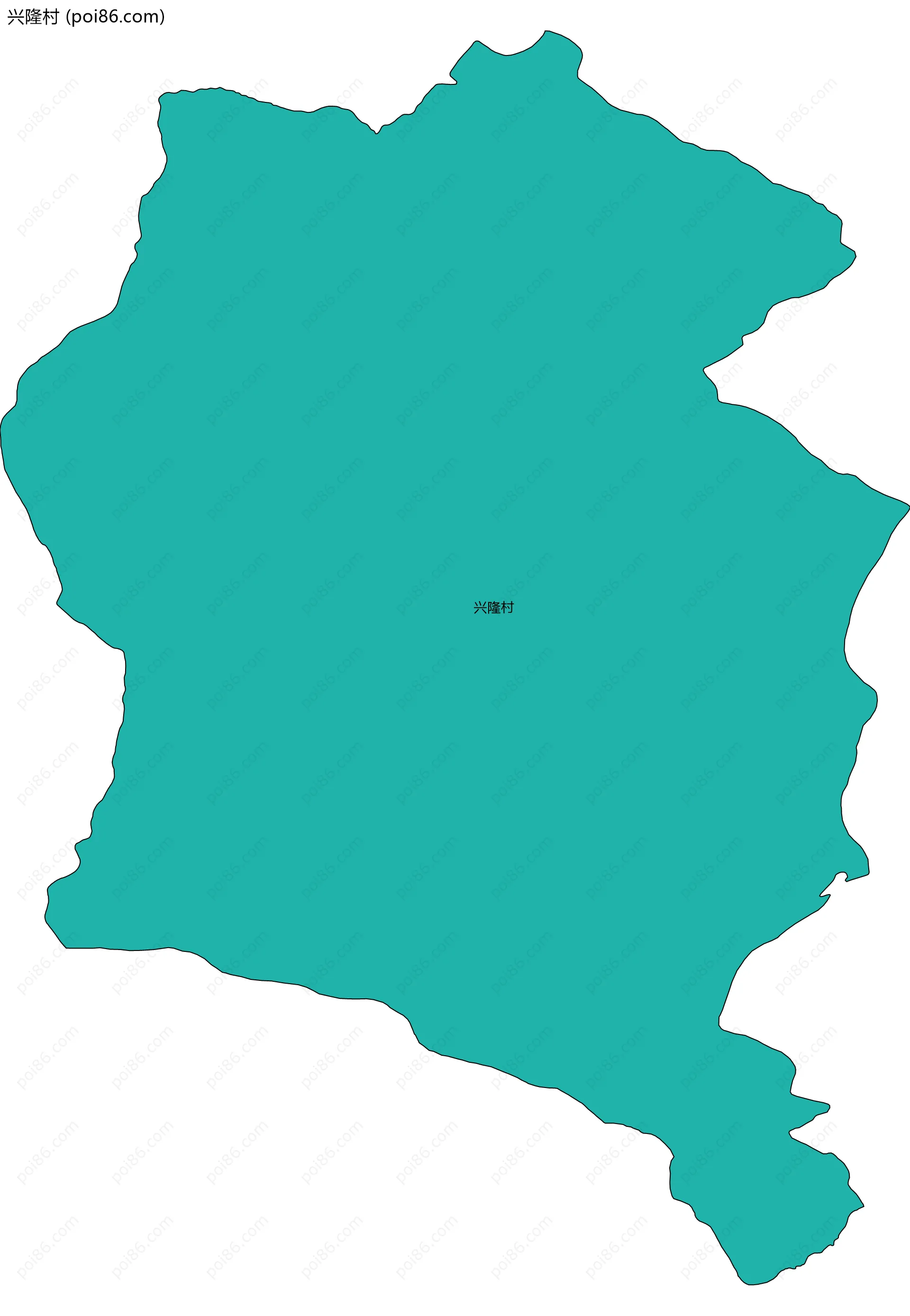 兴隆村边界地图
