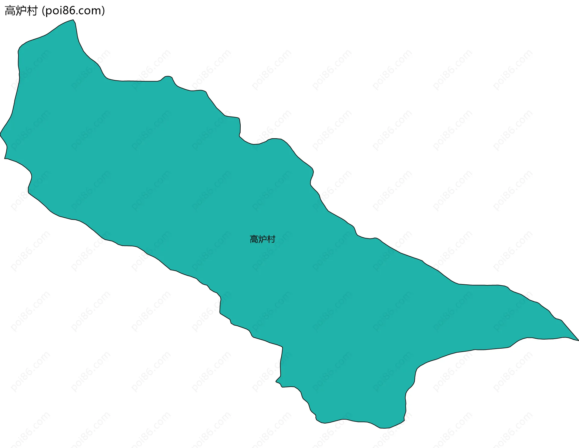 高炉村边界地图