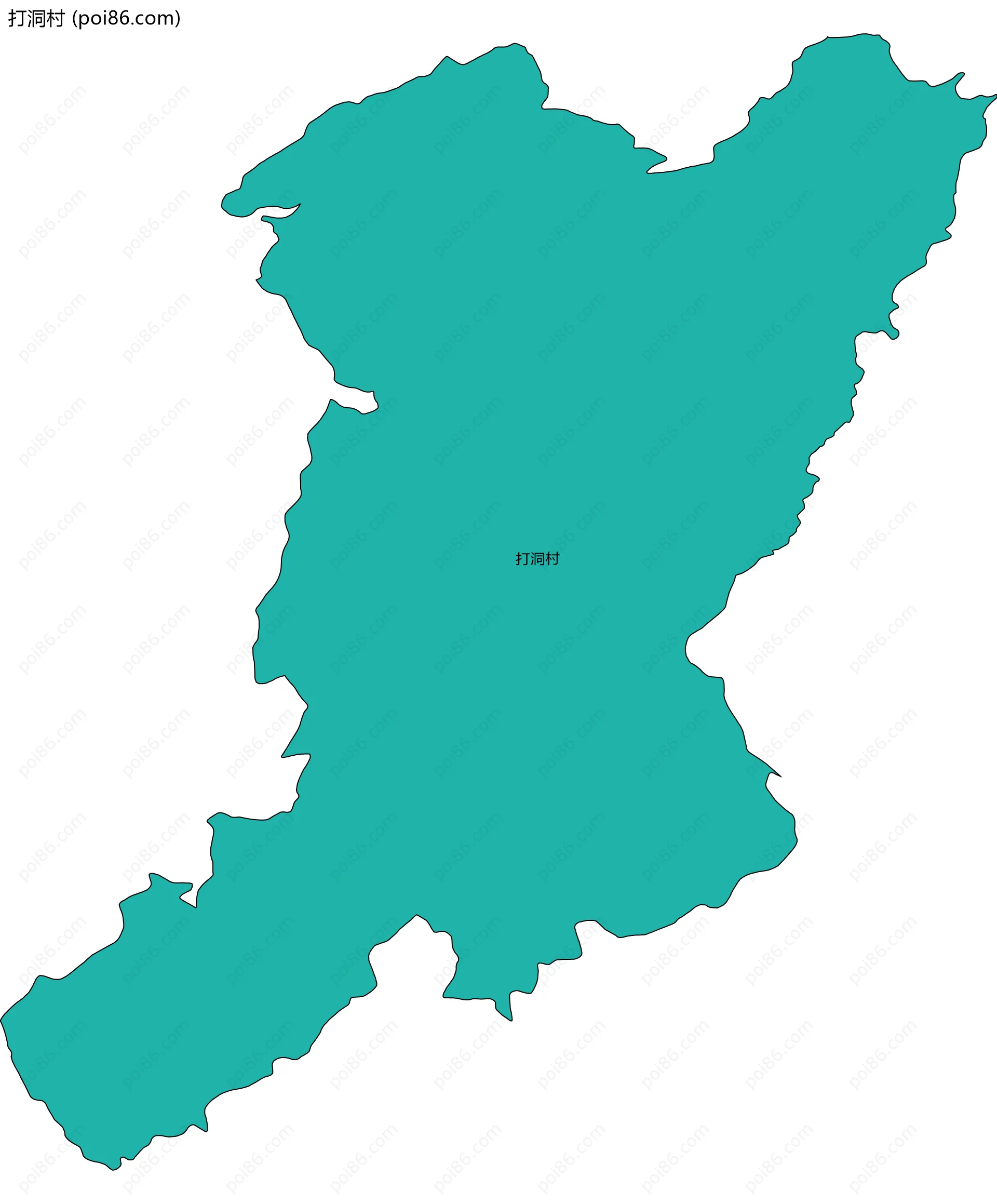 打洞村边界地图