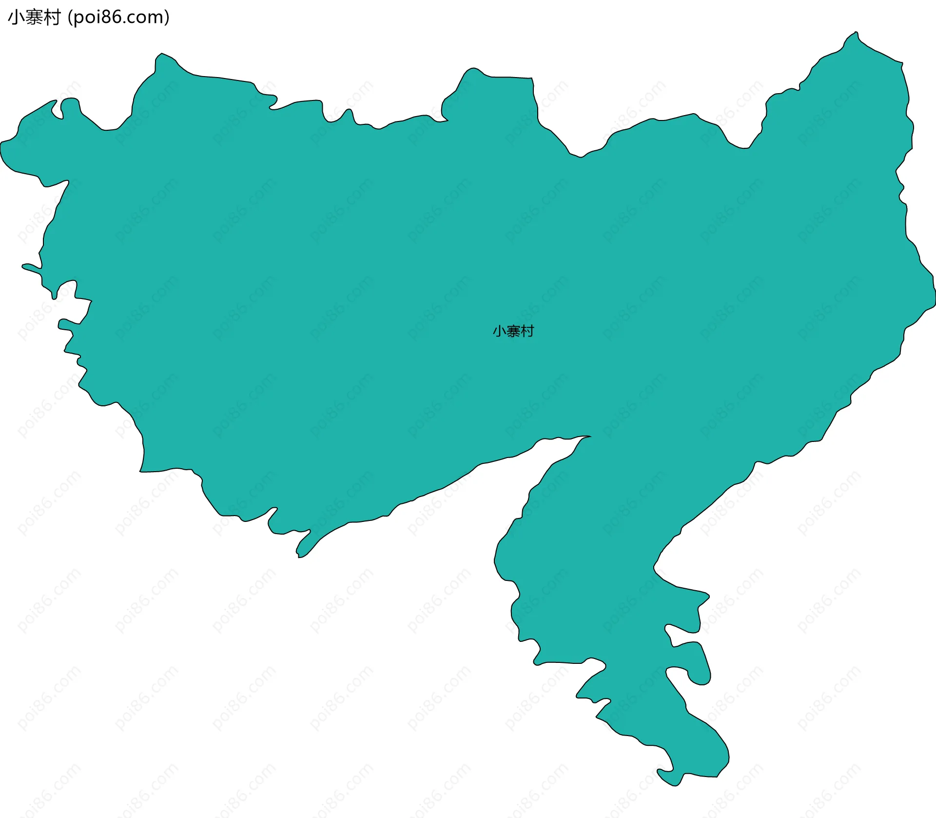 小寨村边界地图