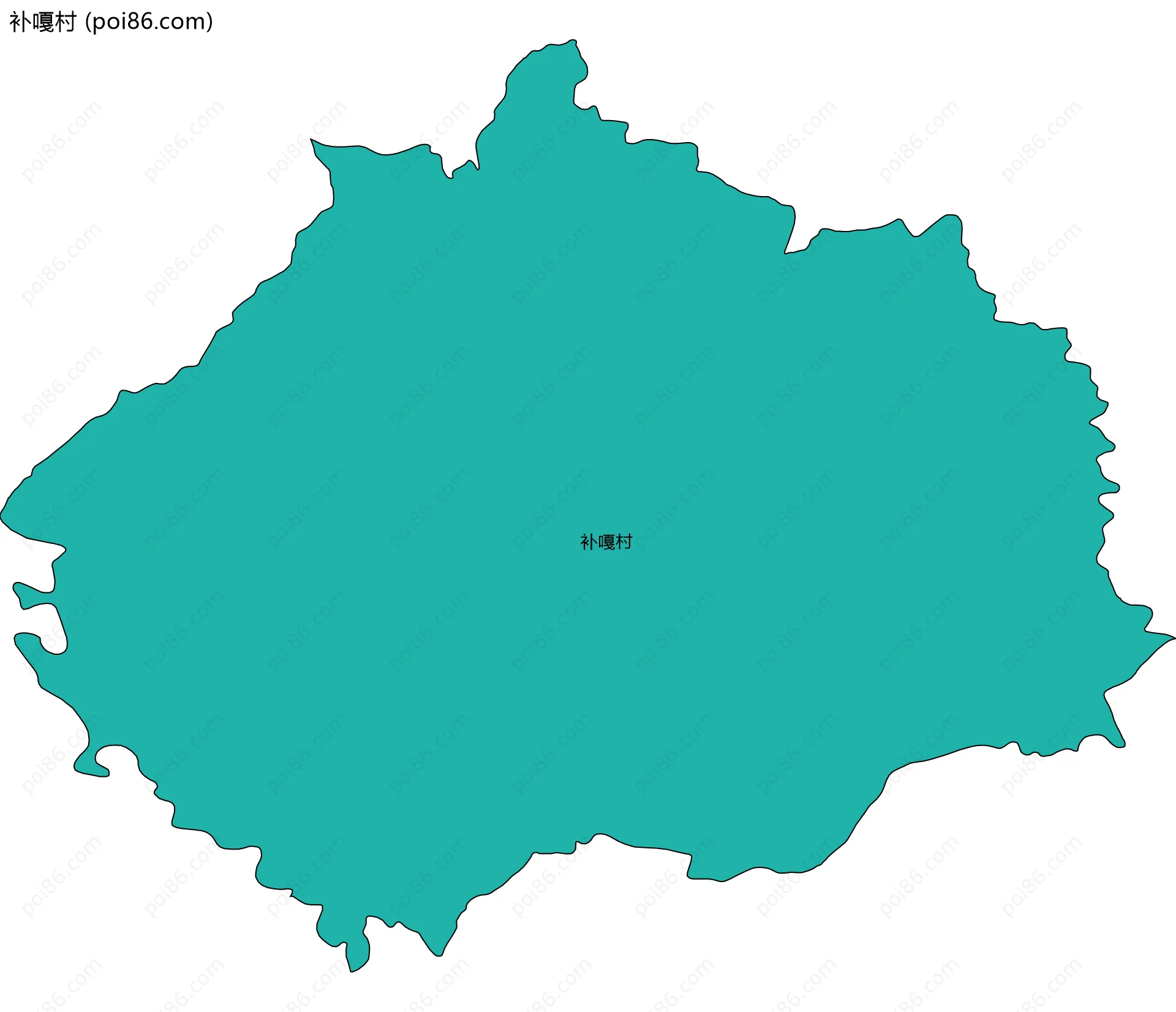 补嘎村边界地图