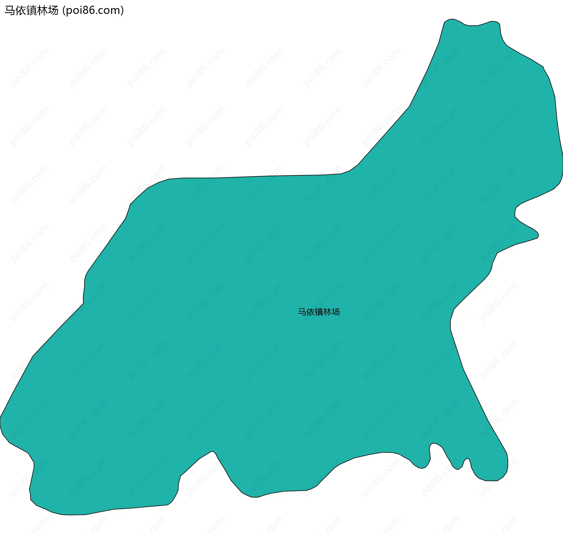 马依镇林场边界地图