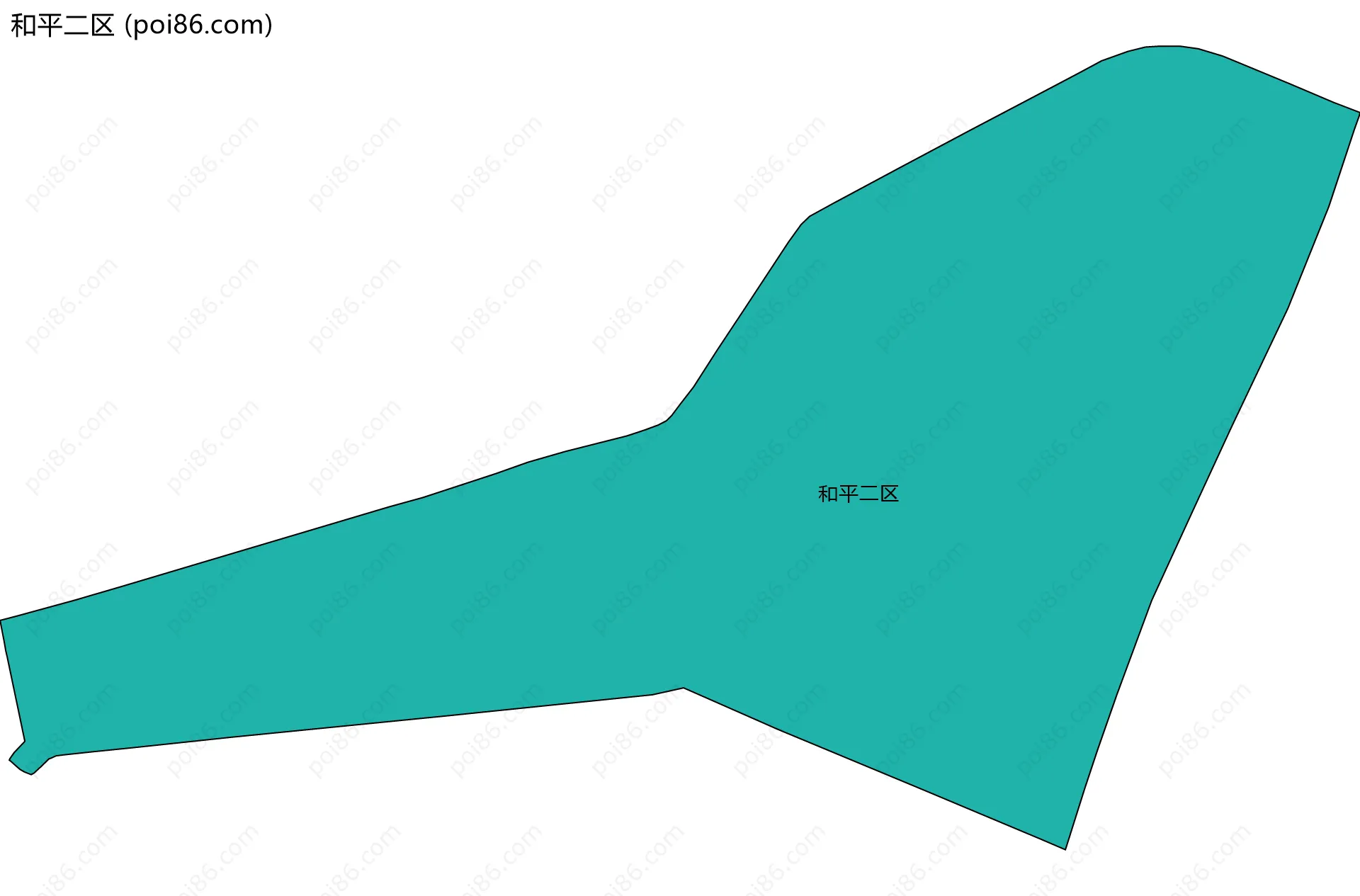 和平二区边界地图