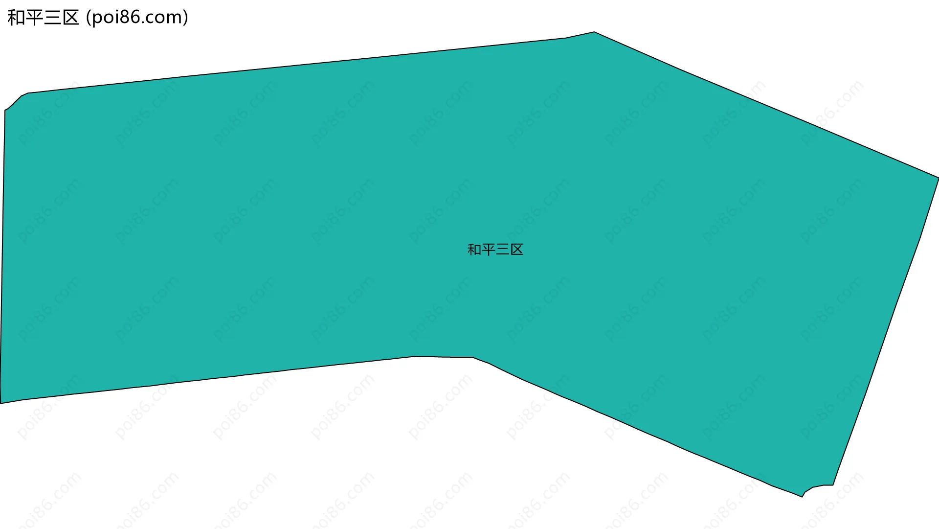 和平三区边界地图