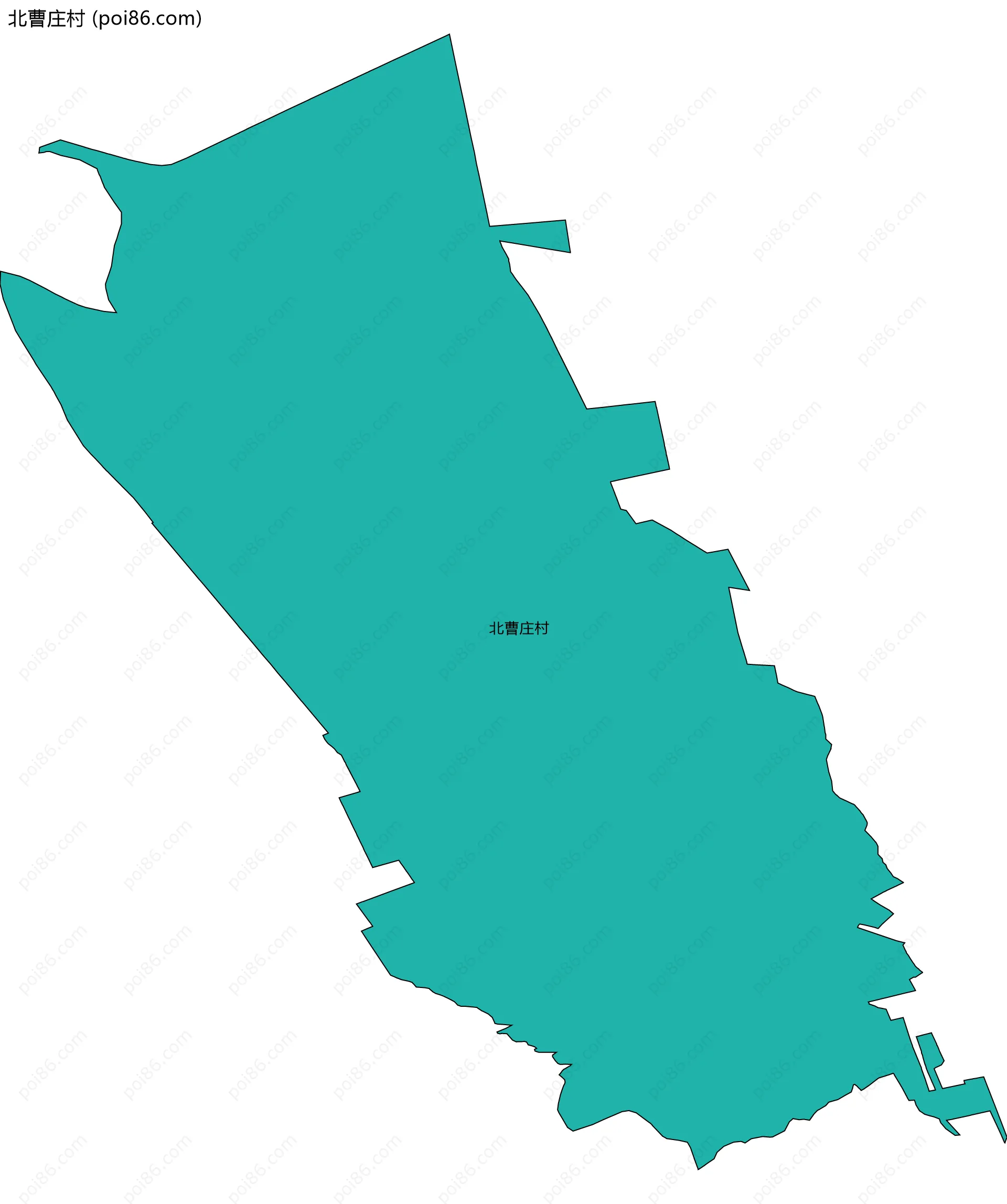 北曹庄村边界地图