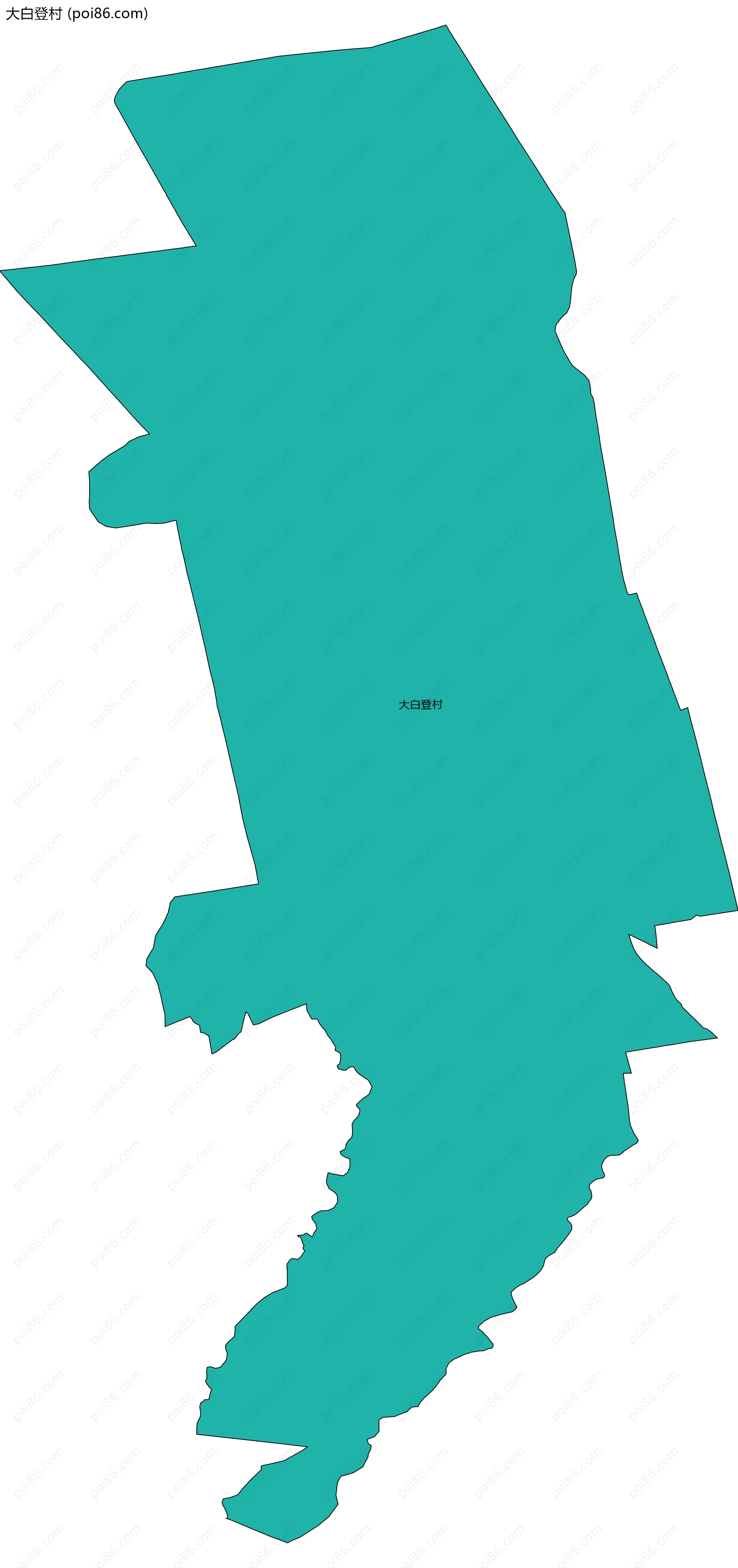 大白登村边界地图